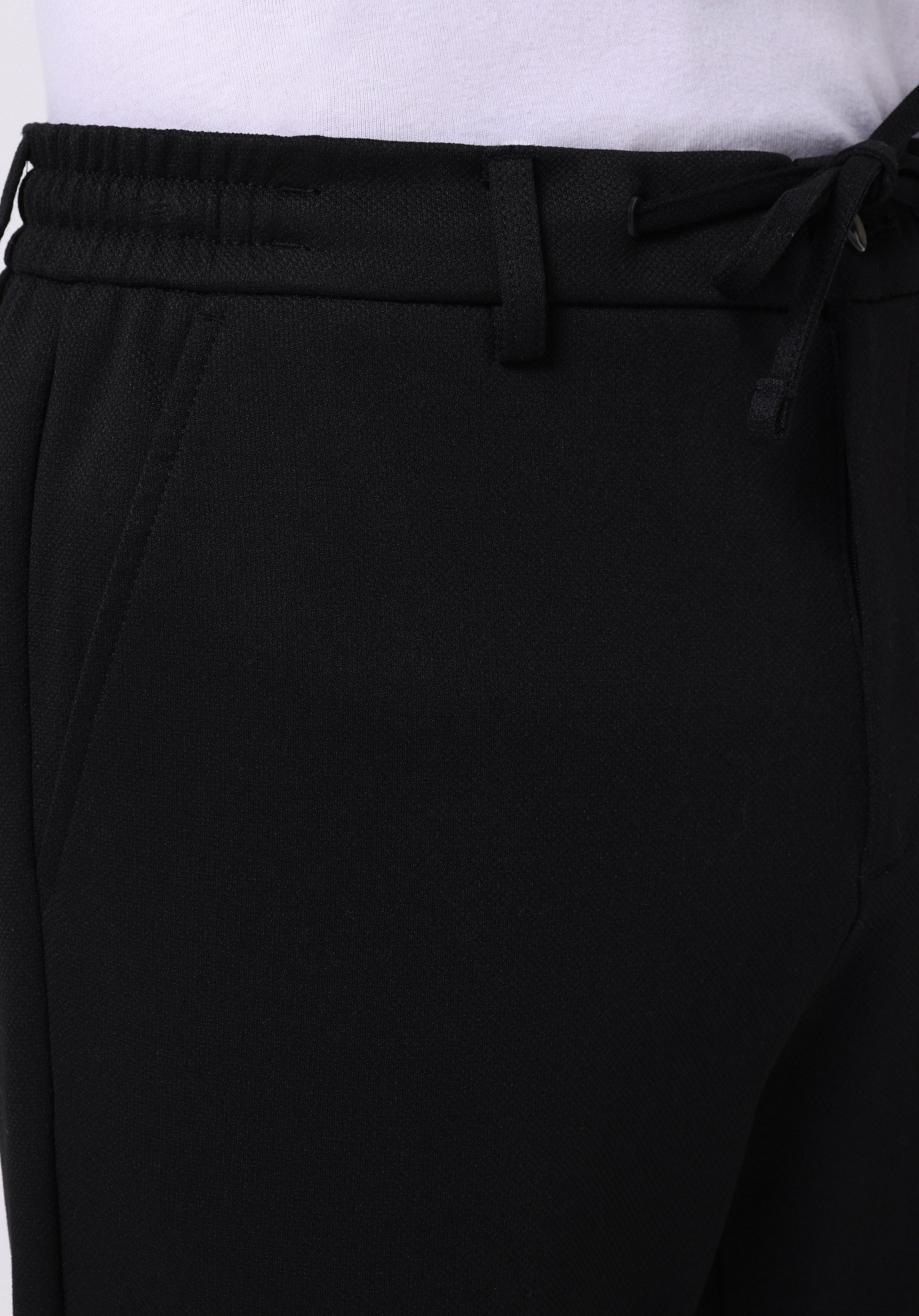 Regular Fit Orta Bel Düz Paça Erkek Siyah  Pantolon