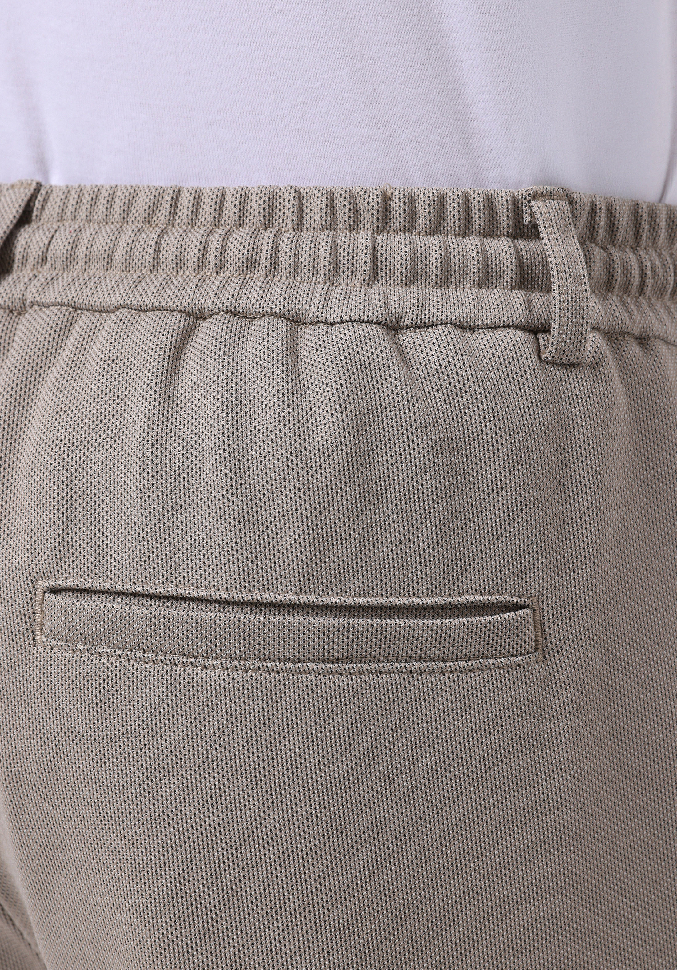Regular Fit Orta Bel Düz Paça Erkek Bej  Pantolon