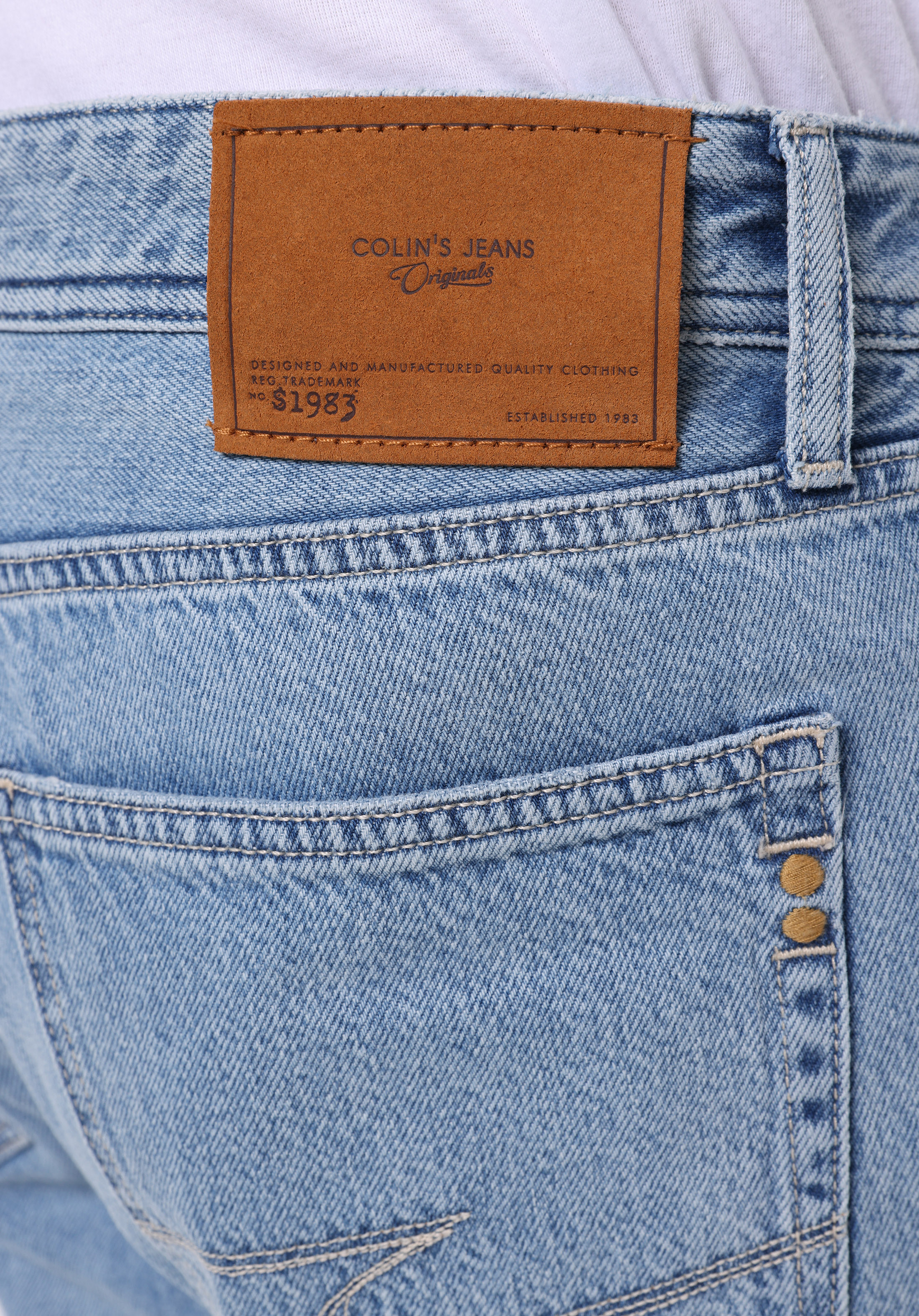 Regular Fit   Erkek İndigo Jean Pantolon