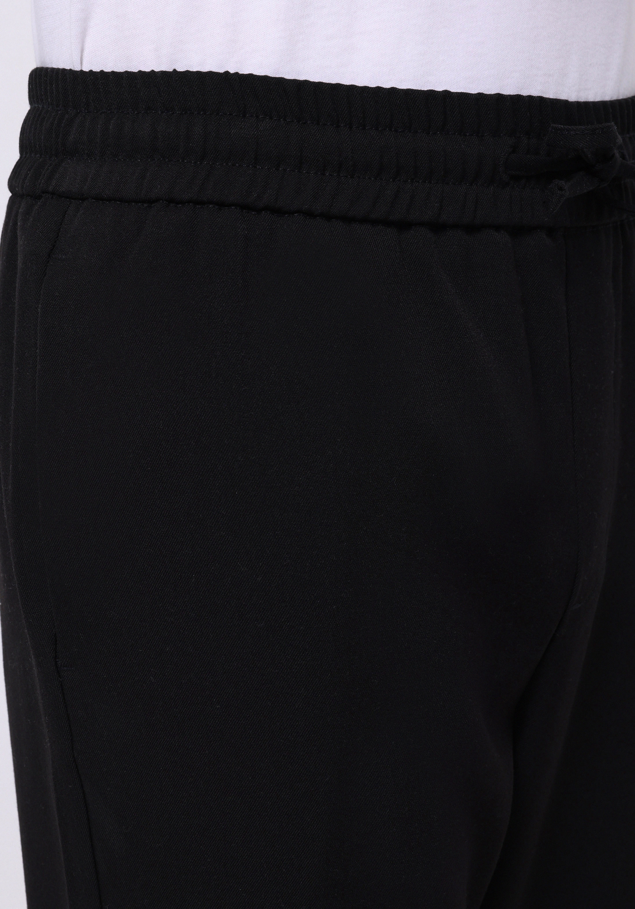 Regular Fit Orta Bel Düz Paça Erkek Siyah  Pantolon