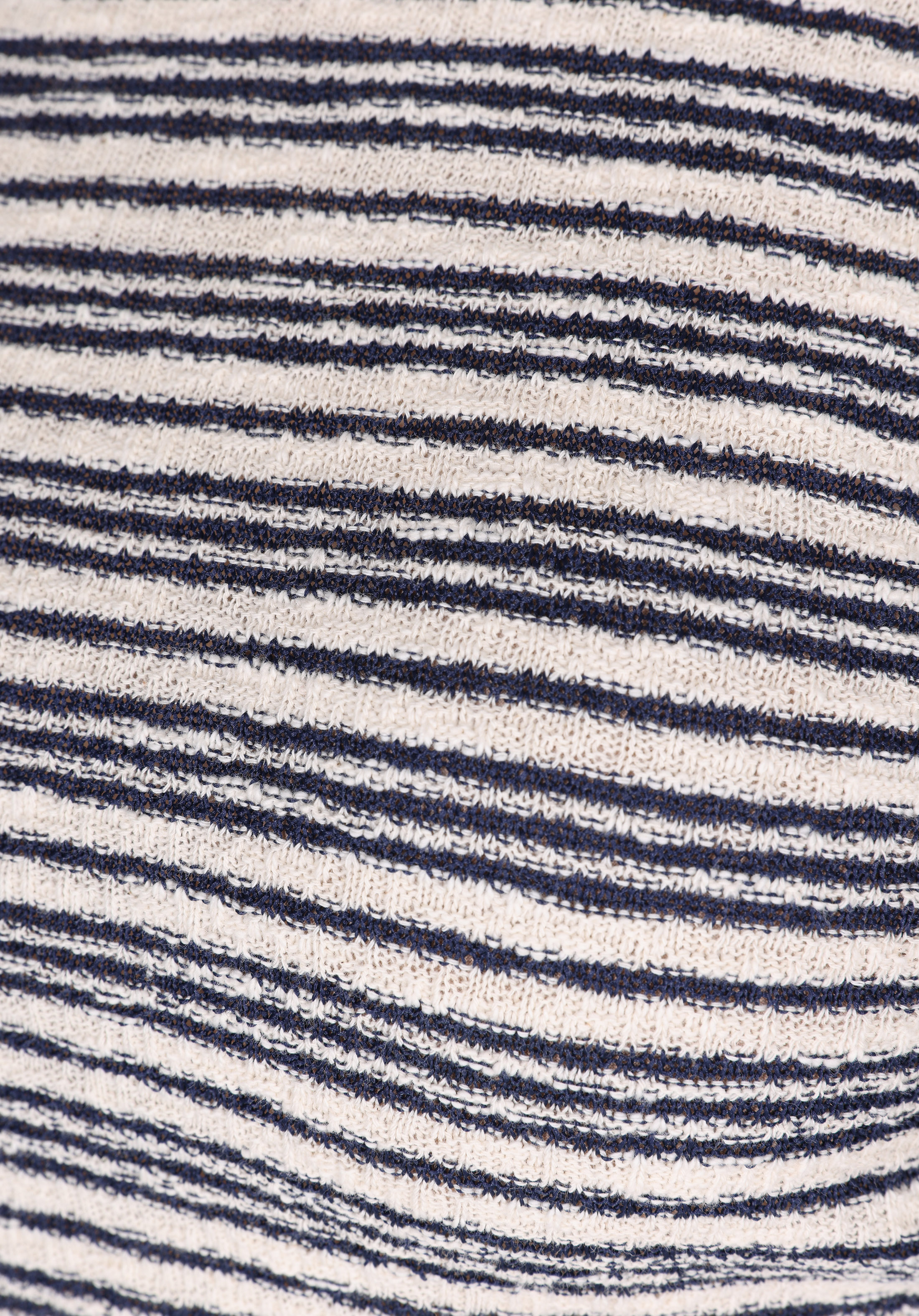 Slim Fit Çizgili Kadın Lacivert Kolsuz Elbise