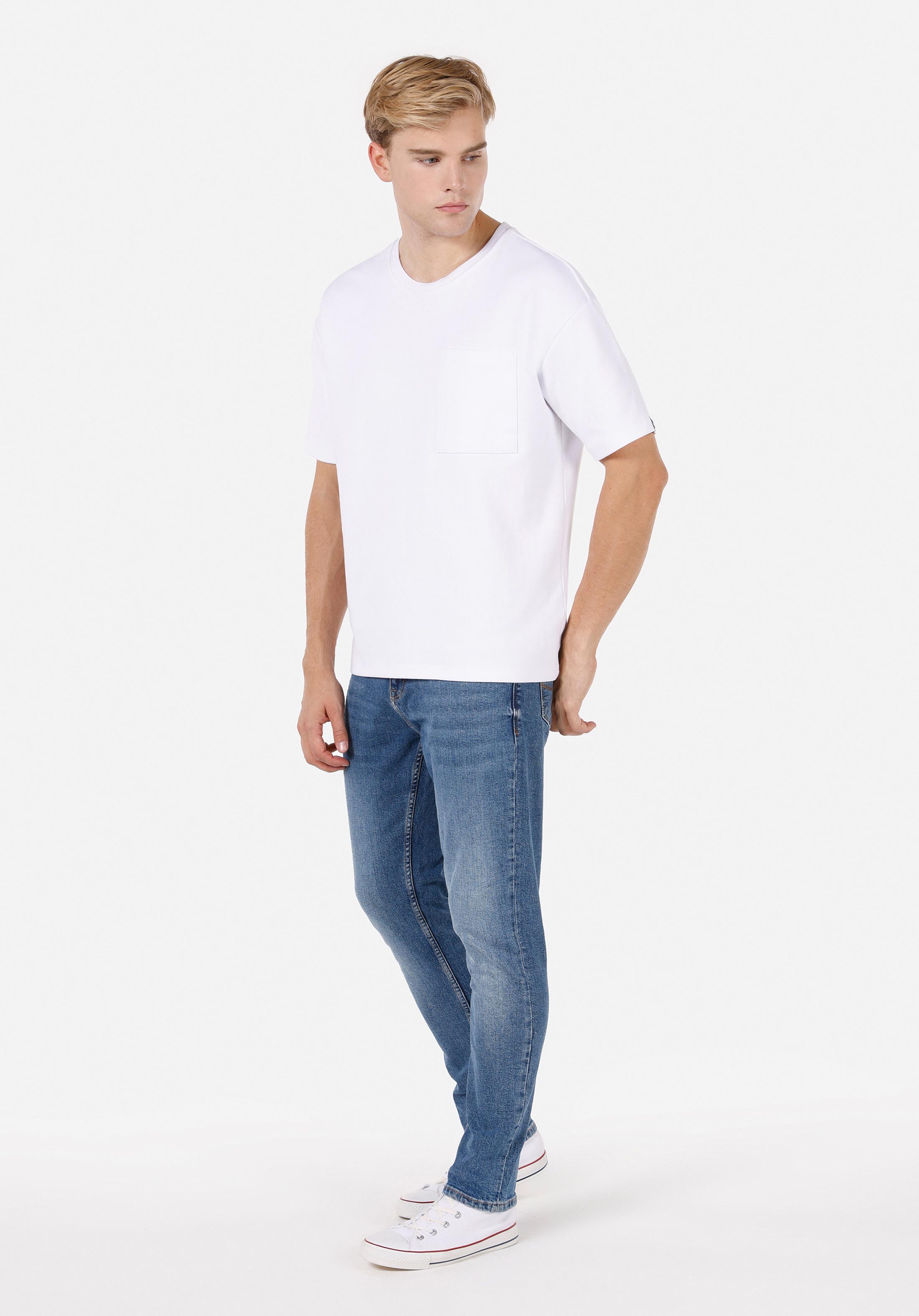 Regular Fit   Erkek İndigo Jean Pantolon