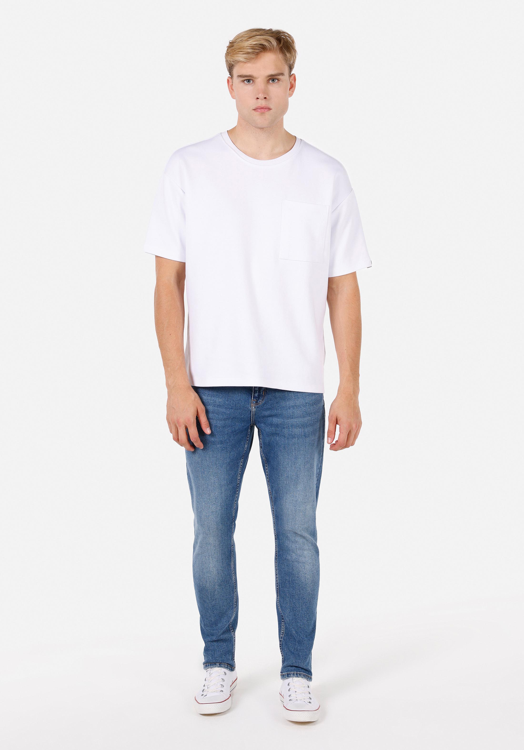 Regular Fit   Erkek İndigo Jean Pantolon