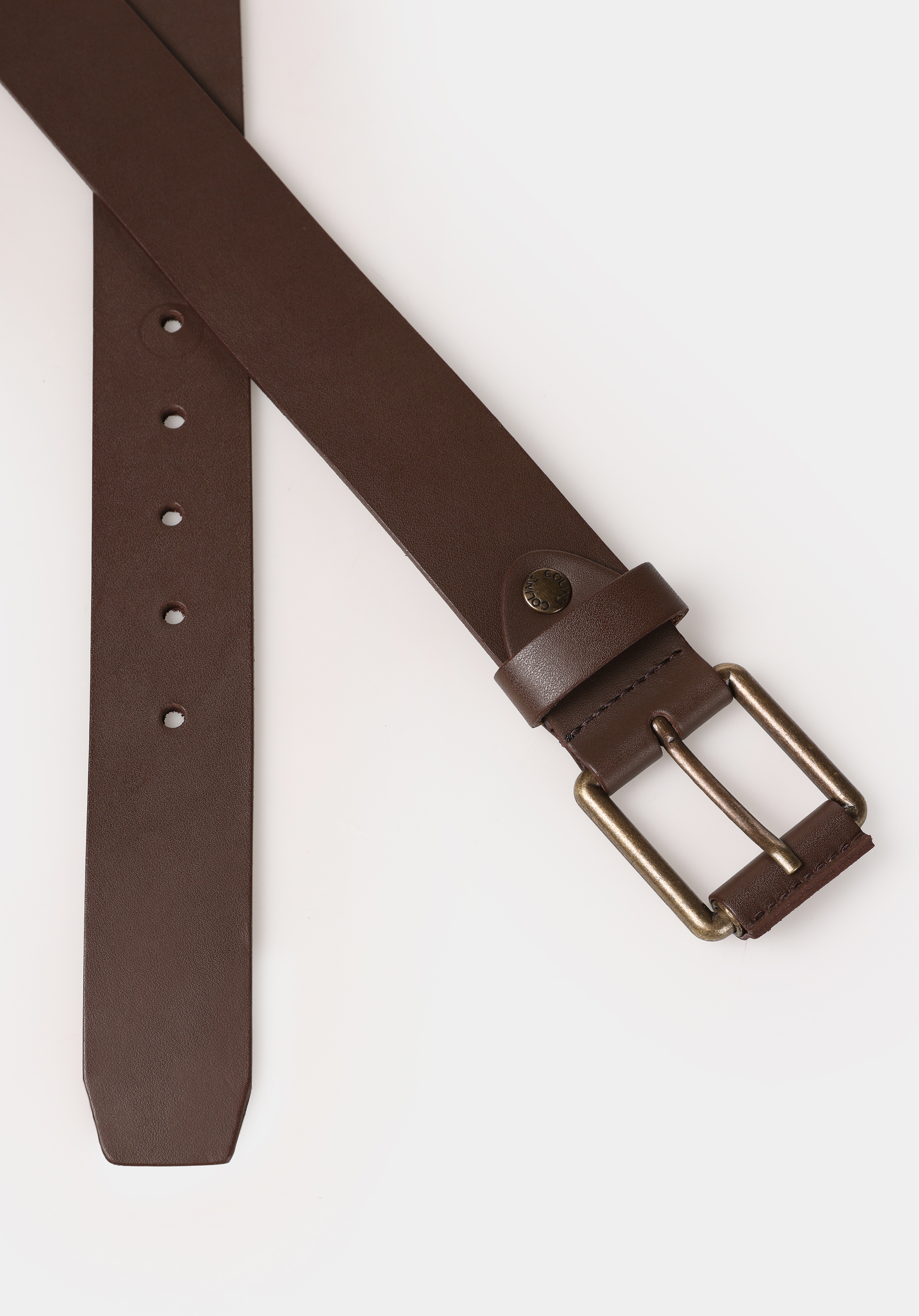 Erkek Kahverengi Dana Derisi Kemer