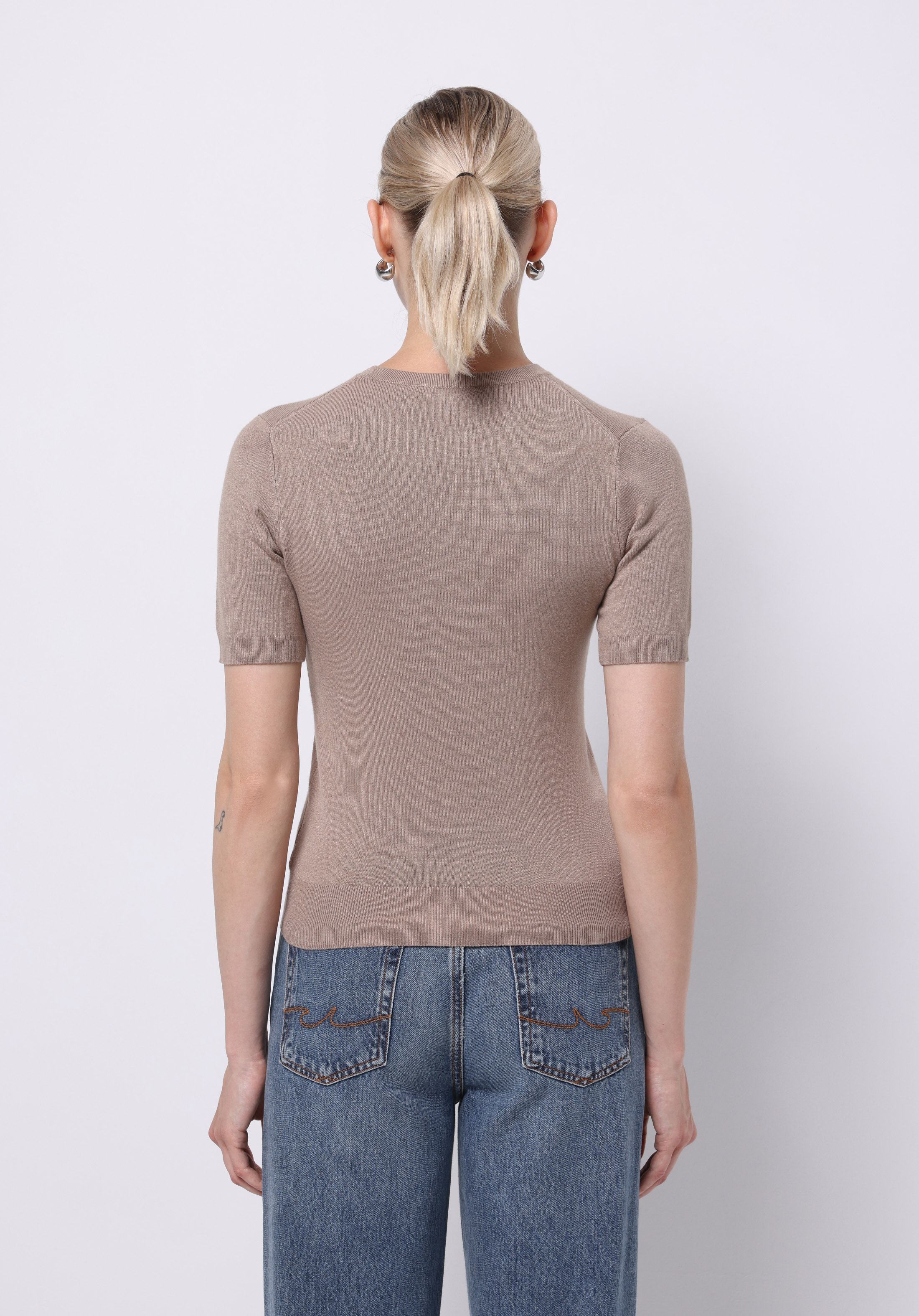 Slim Fit   Kadın Gri  Kazak