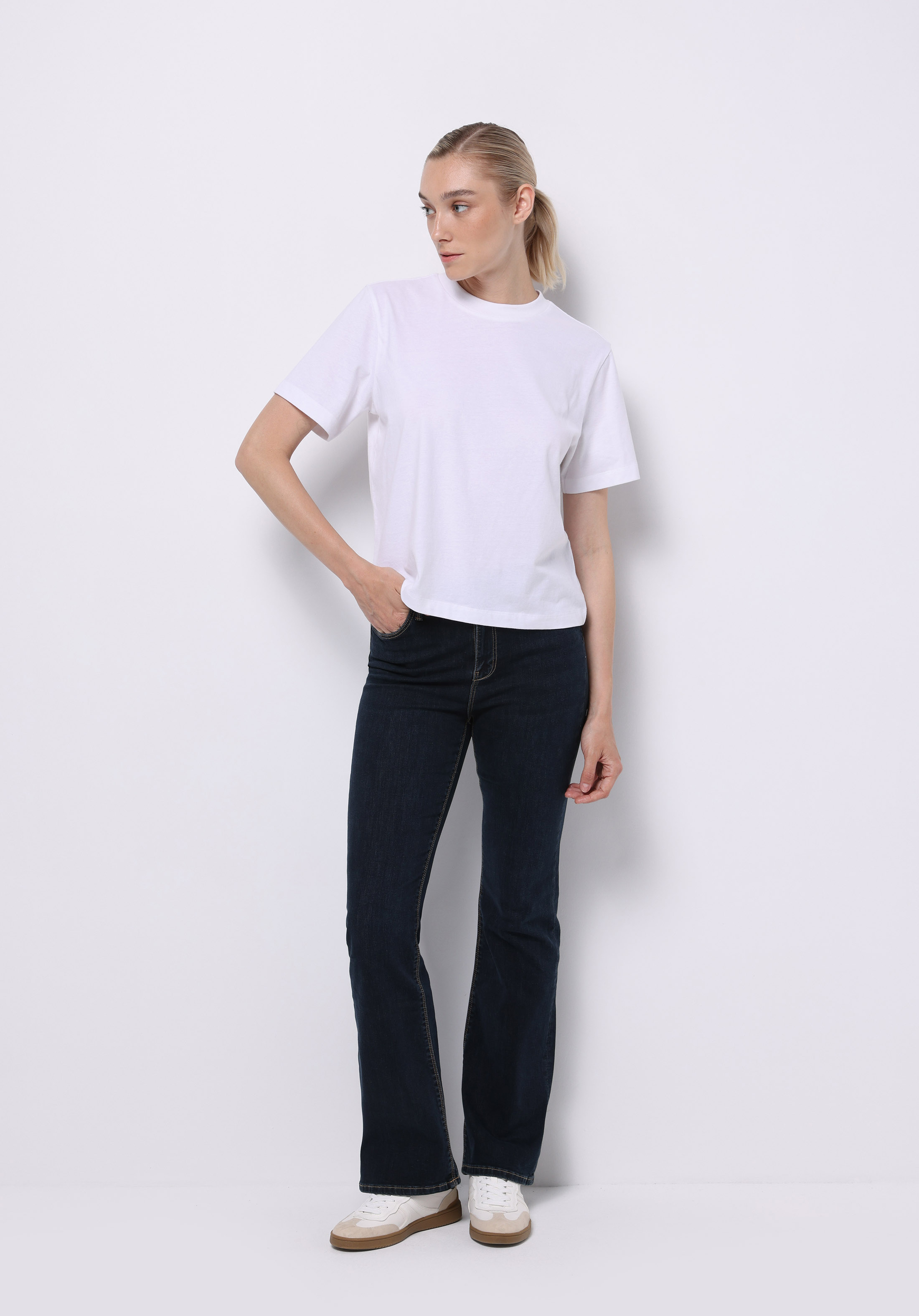 Regular Fit   Kadın İndigo Jean Pantolon