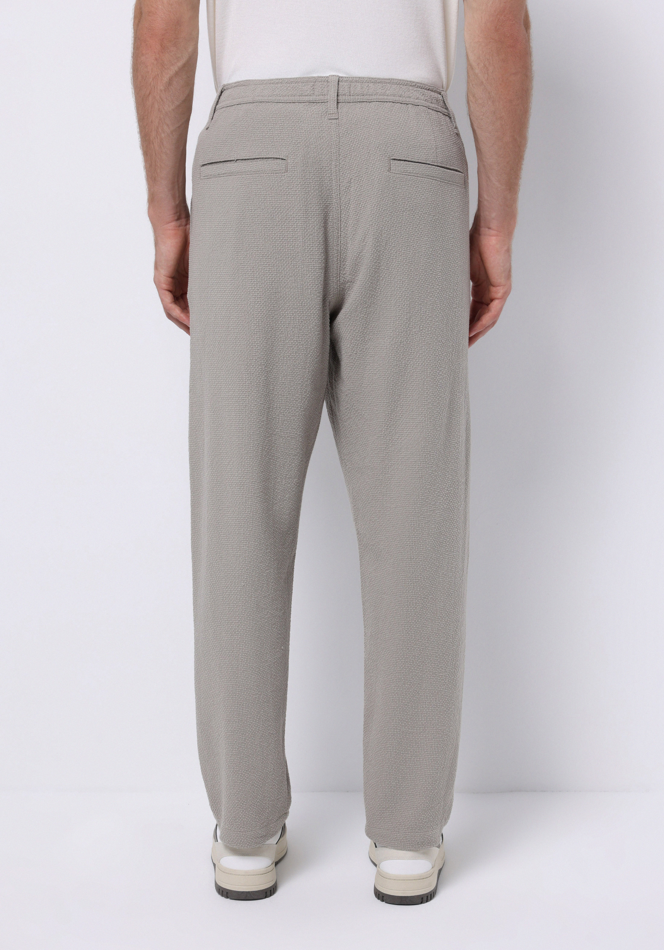 Regular Fit Orta Bel Düz Paça Erkek Taş  Pantolon