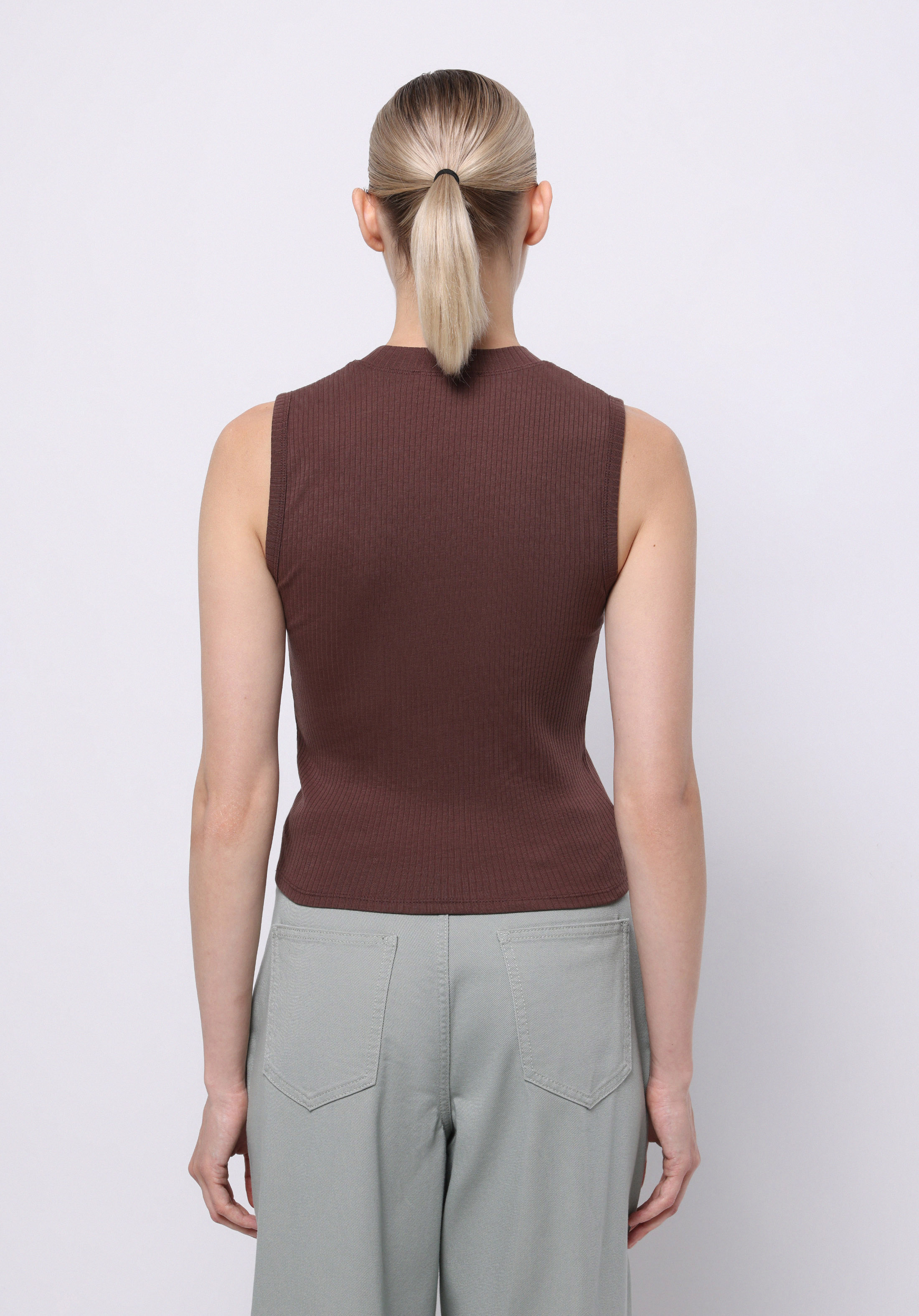 Slim Fit   Kadın Kahverengi Atlet