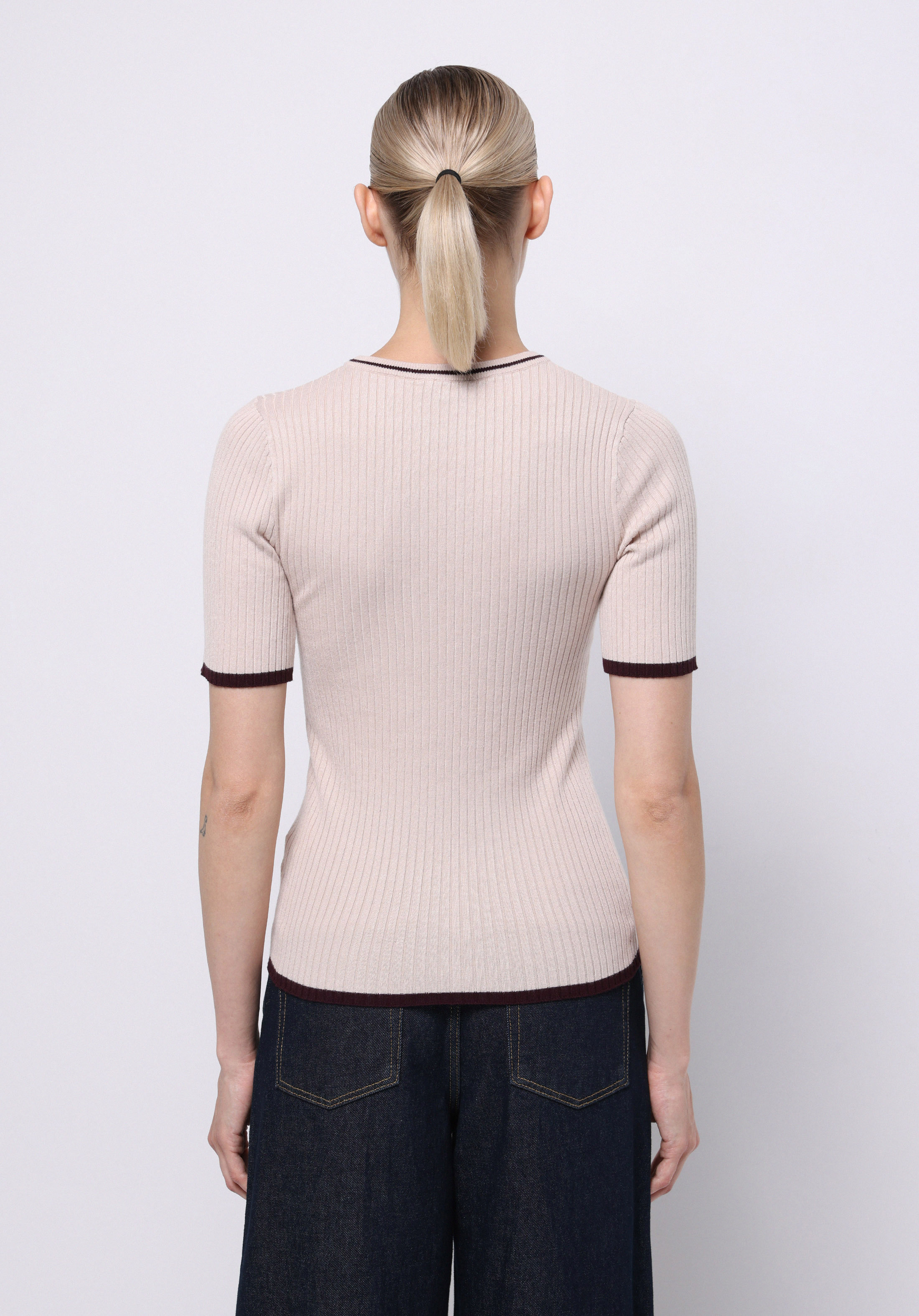 Slim Fit   Kadın Bej  Kazak