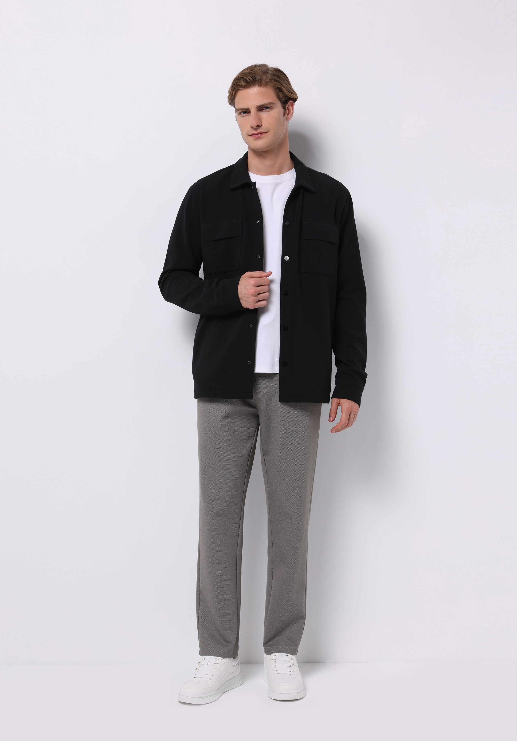 Regular Fit    Erkek Siyah Ceket