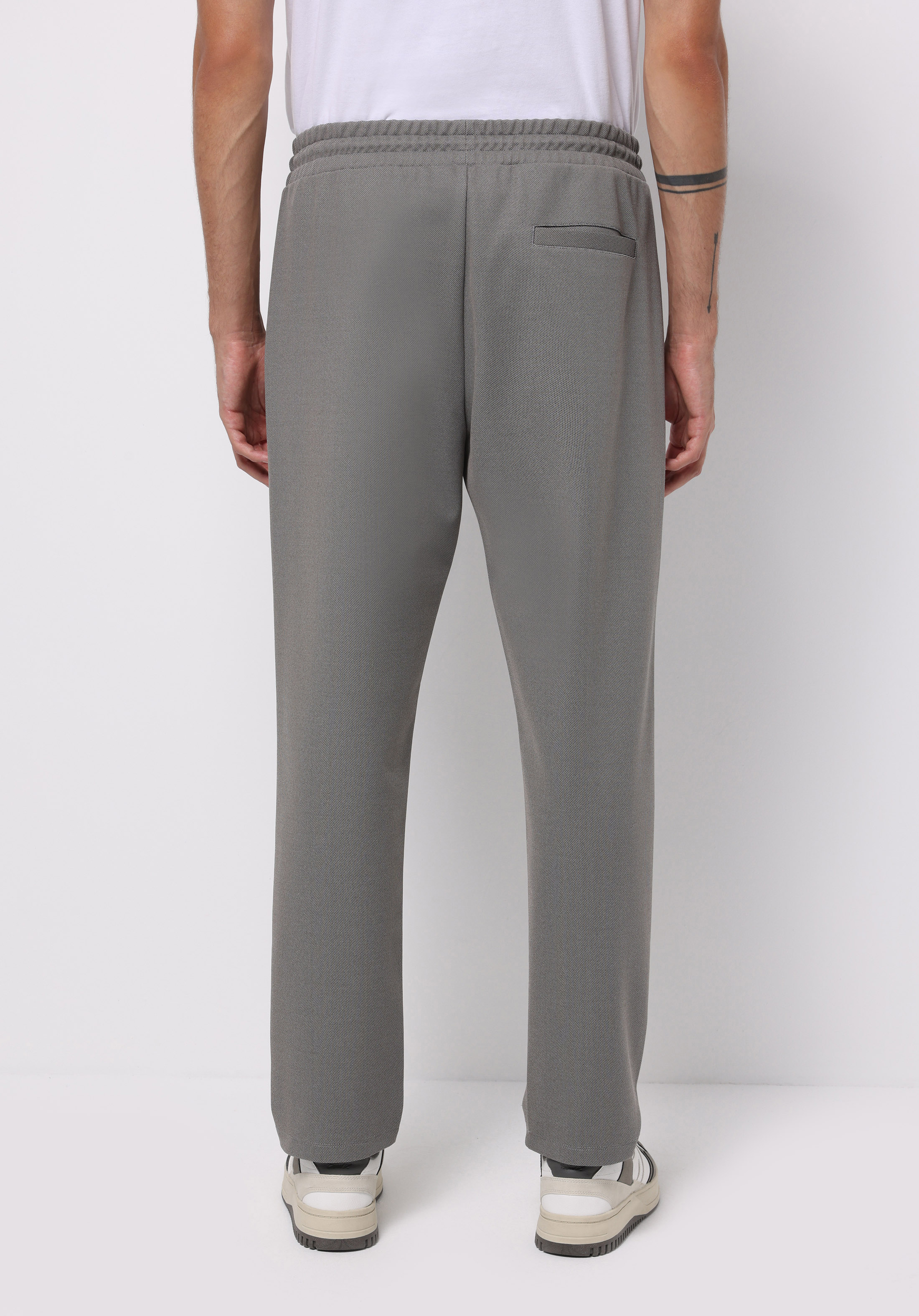 Regular Fit Orta Bel Düz Erkek Gri Eşofman Altı