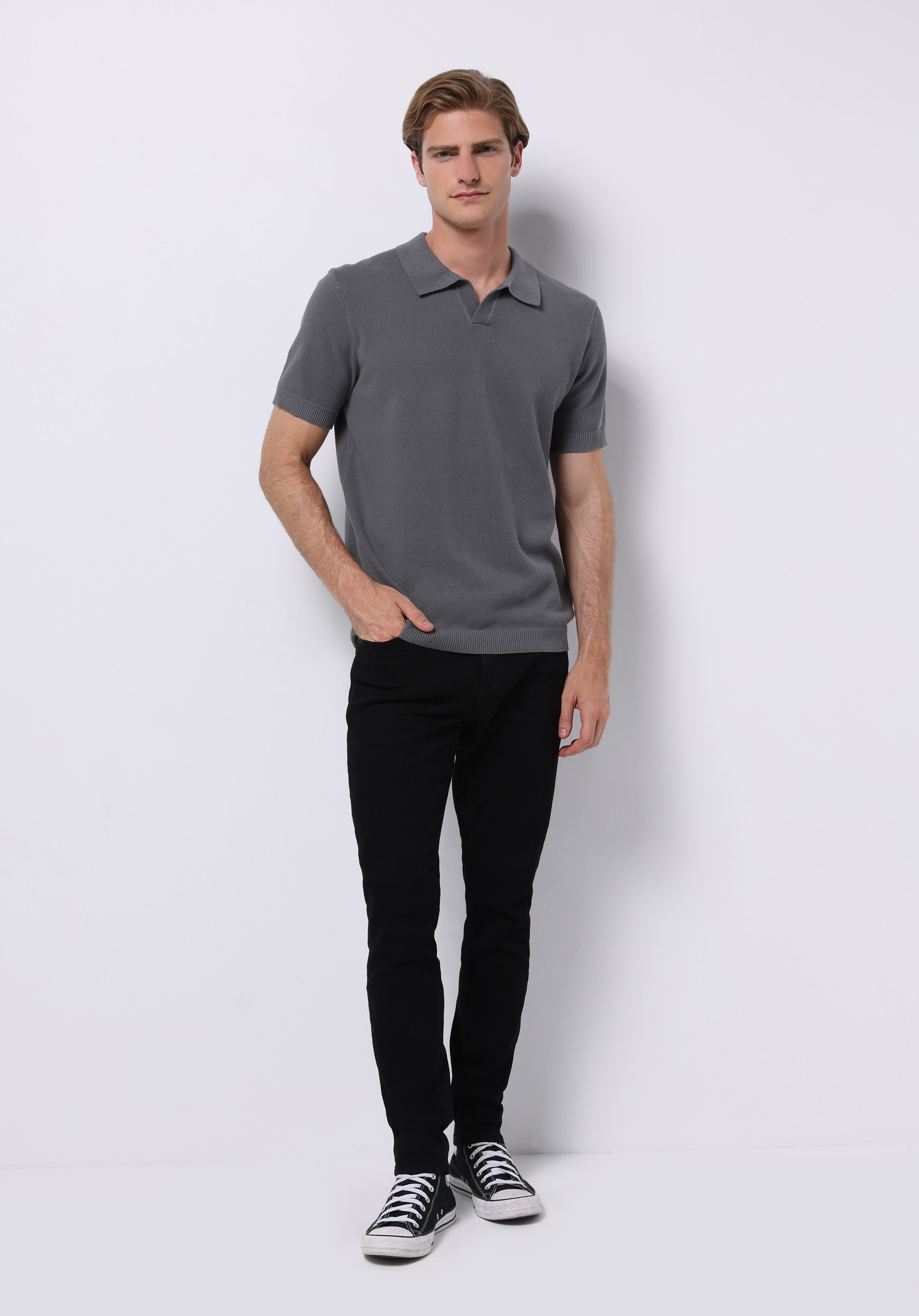 Regular Fit   Erkek Yeşil  Kazak