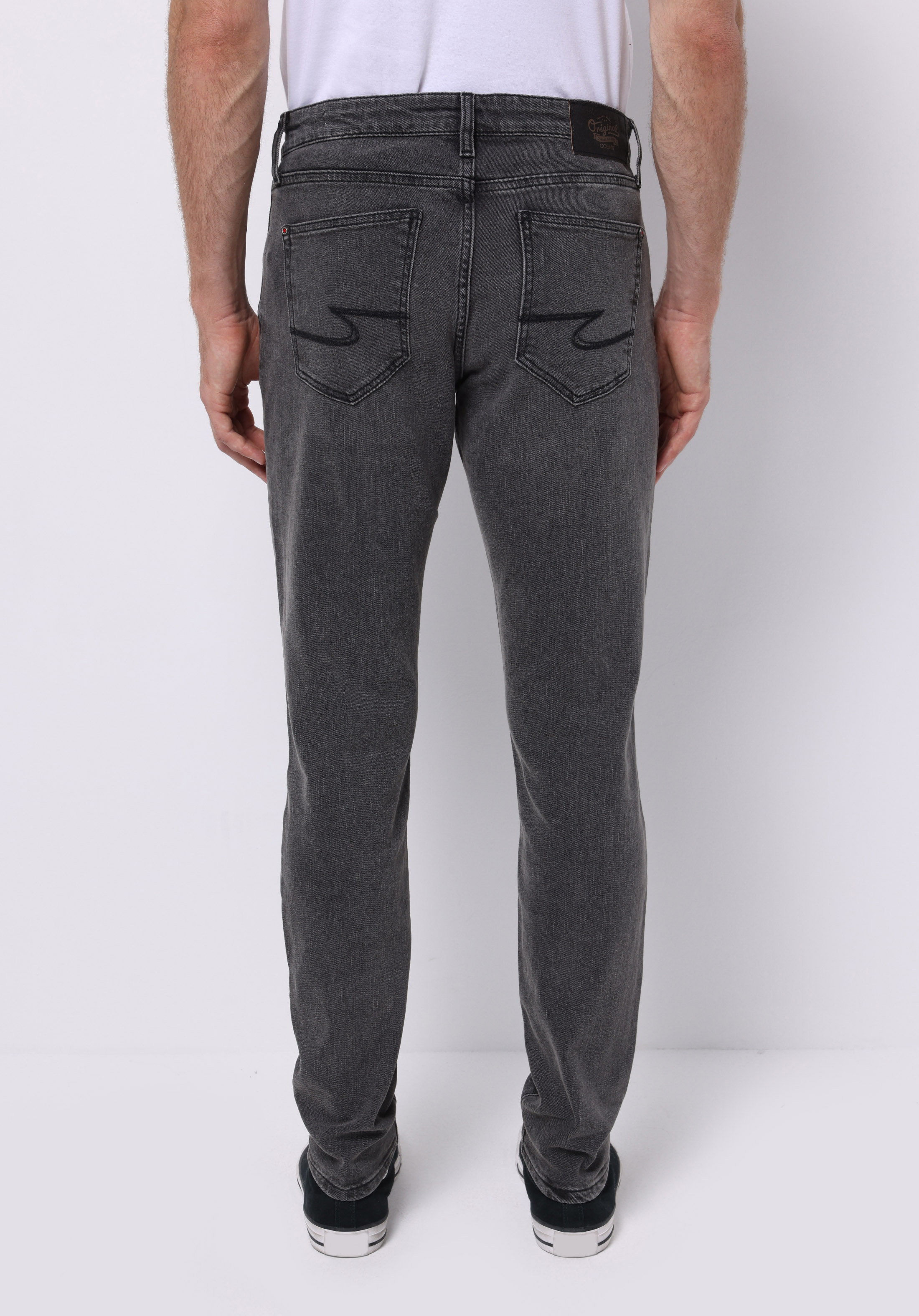 Slim Fit Düşük Bel Dar Paça Erkek Siyah Jean Pantolon