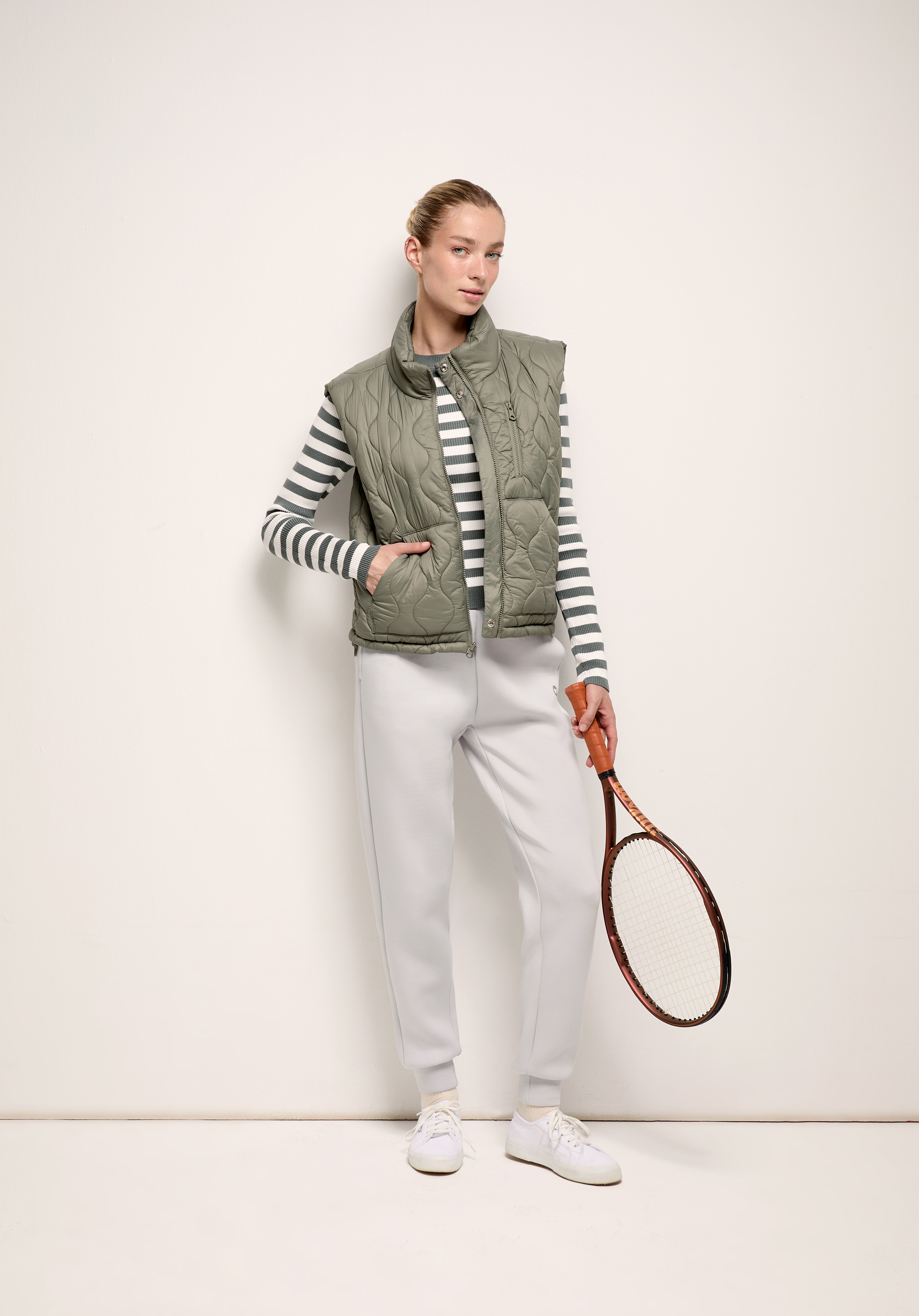 Regular Fit Orta Bel Düz Kadın Gri Eşofman Altı