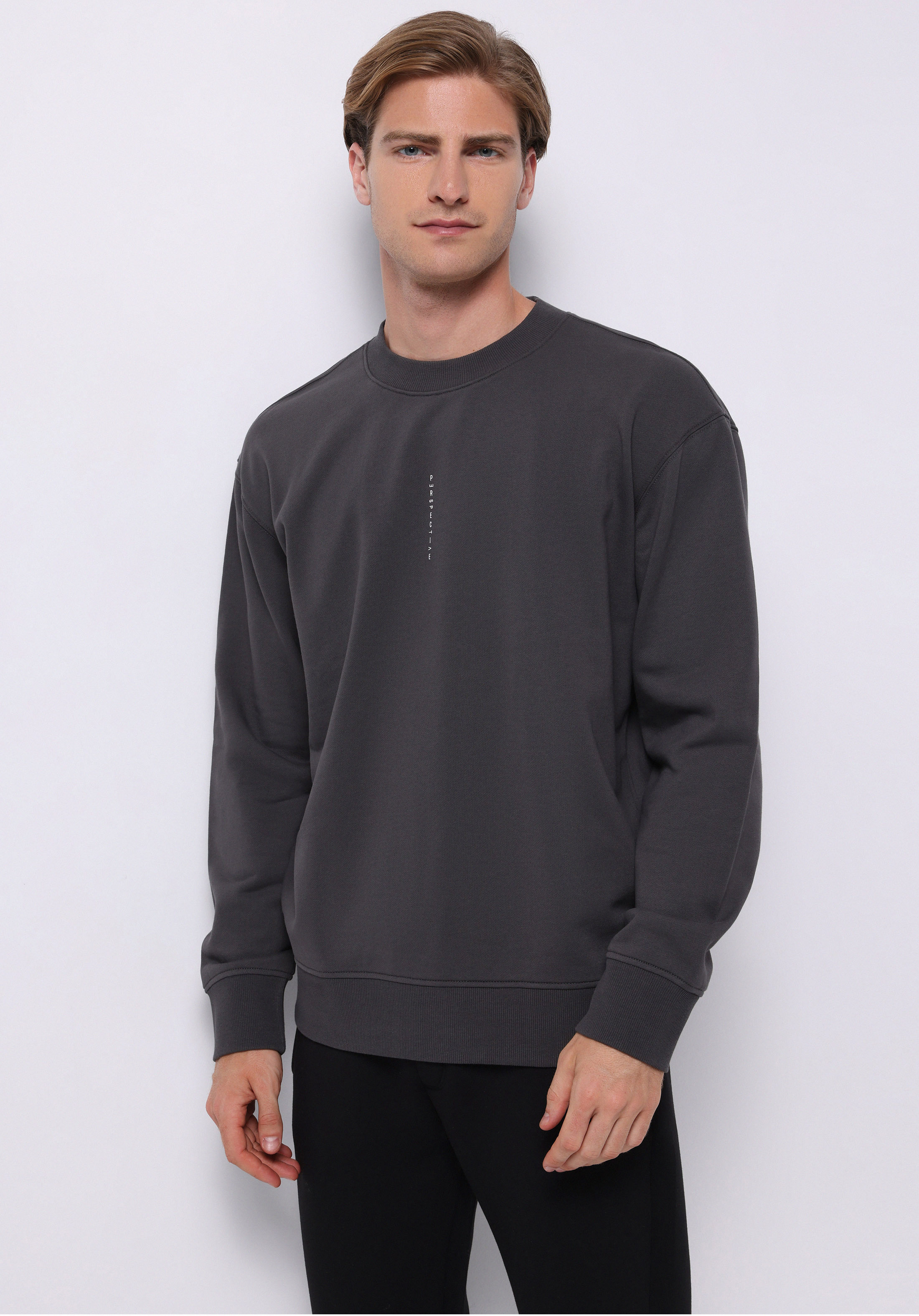 Comfort Fit   Erkek Antrasit Sweatshirt