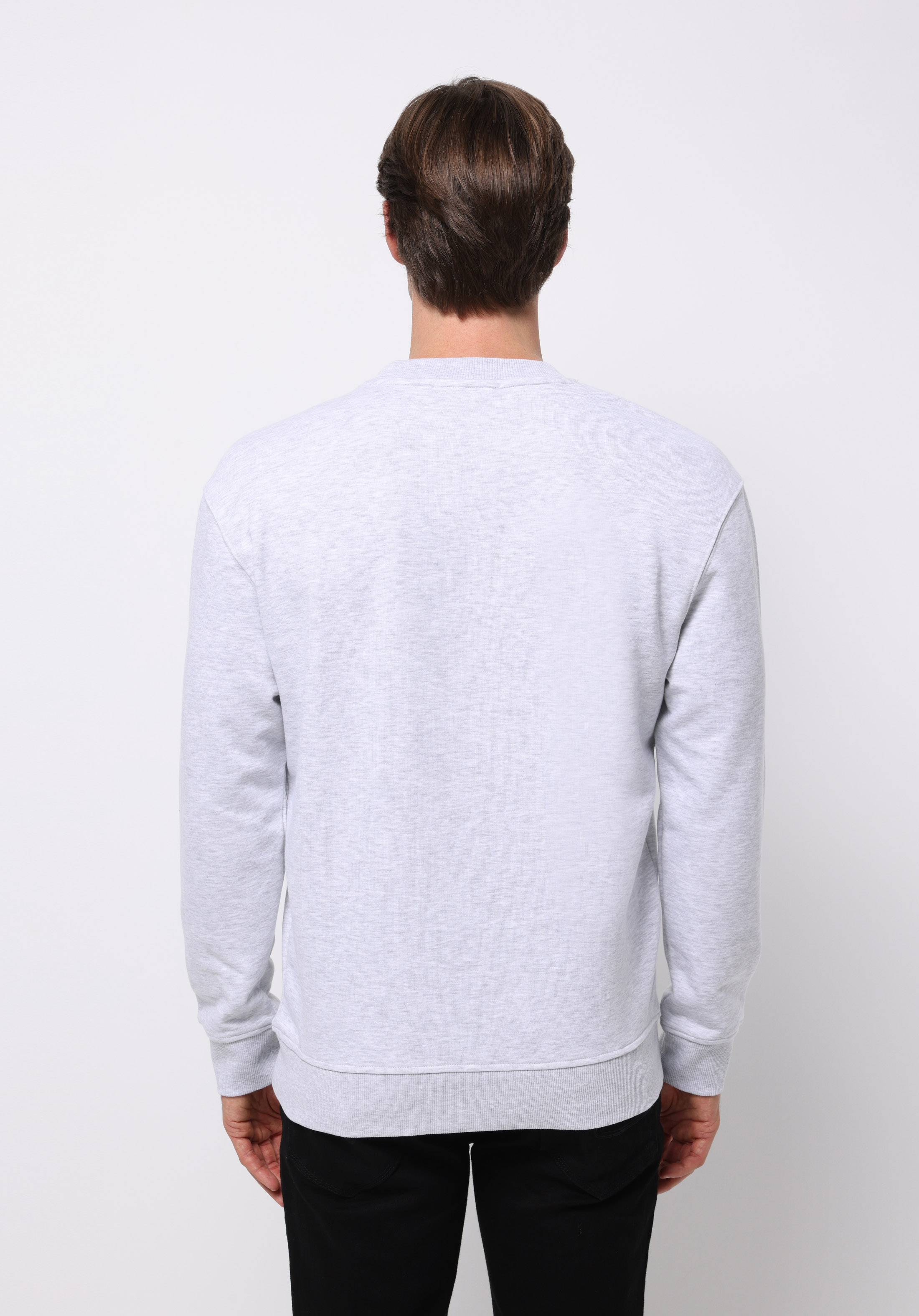 Comfort Fit   Erkek Gri Sweatshirt
