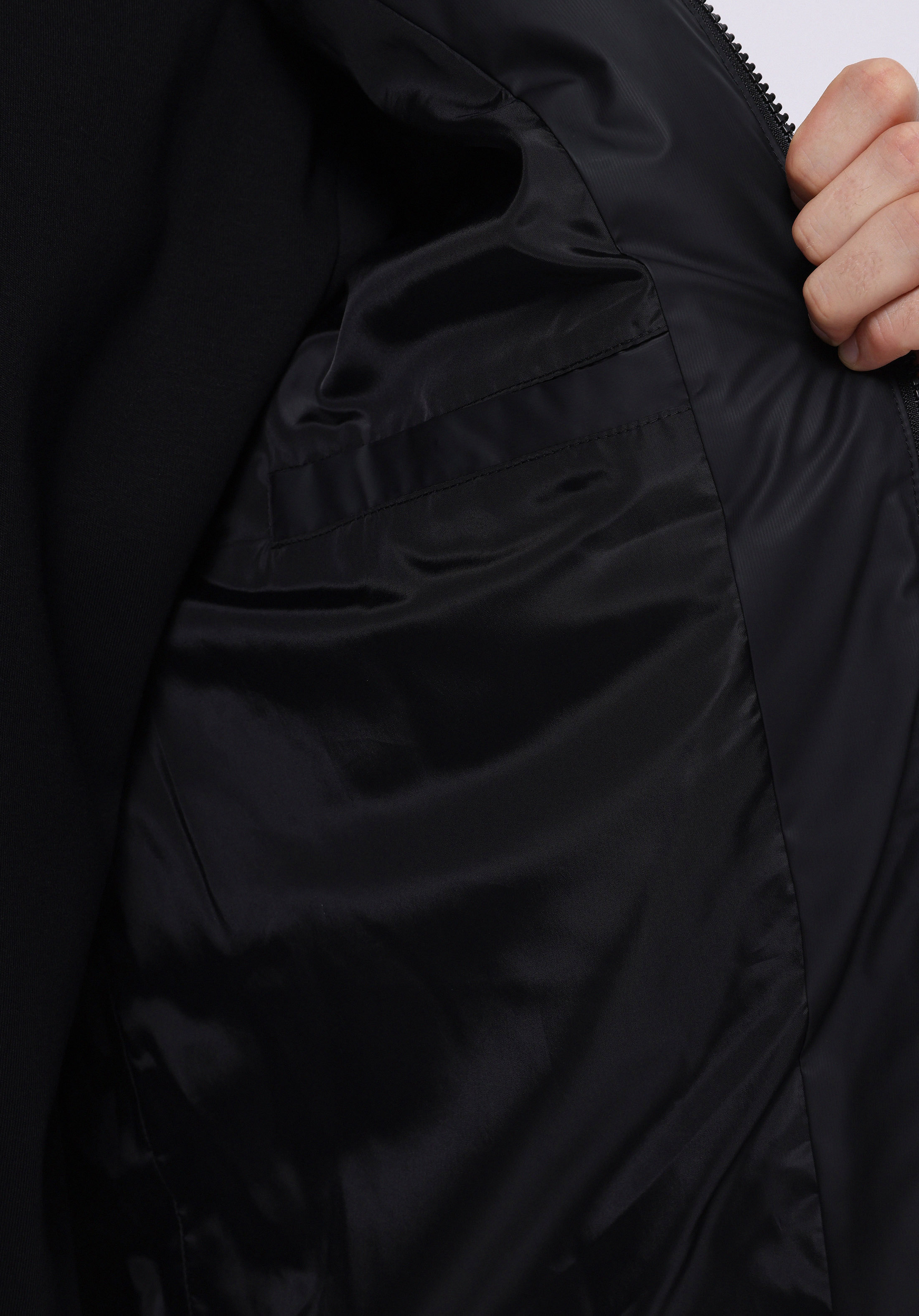 Regular Fit     Erkek Siyah Mont Pu