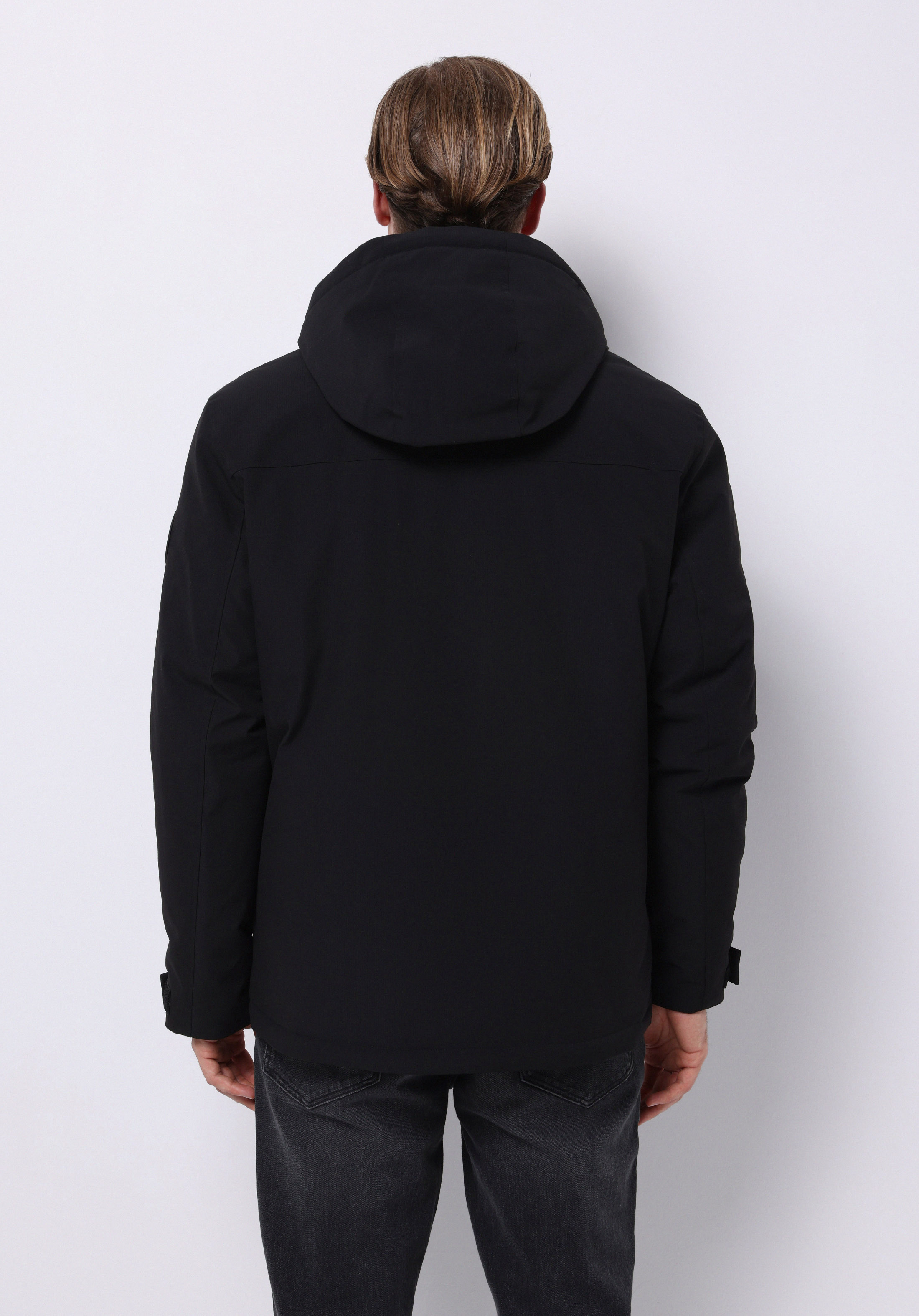 Regular Fit     Erkek Siyah Mont