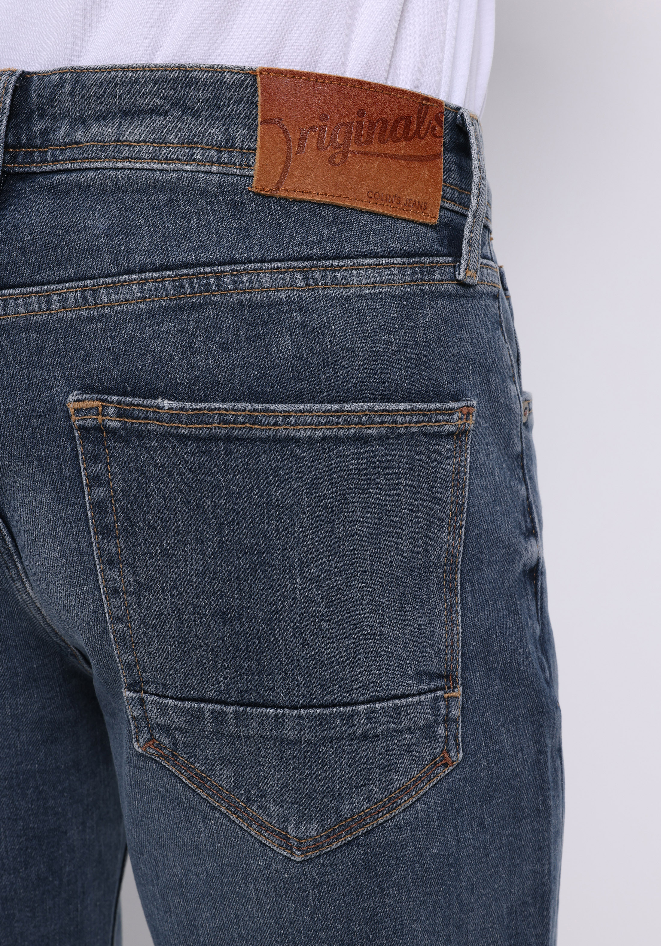 Straight Fit   Erkek İndigo Jean Pantolon