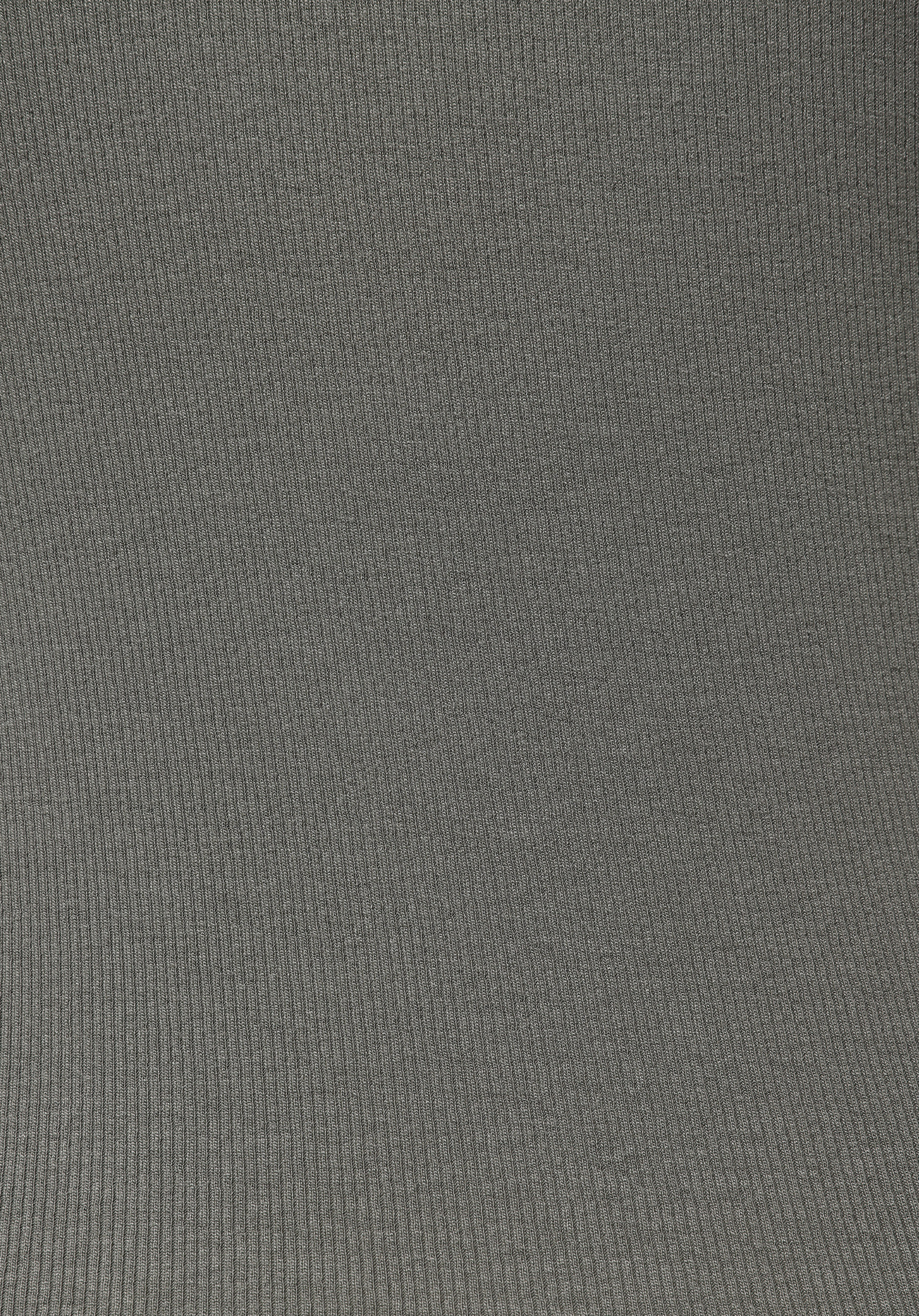 Slim Fit Kayık Yaka Düz Kadın Yeşil Uzun Kol Tişört