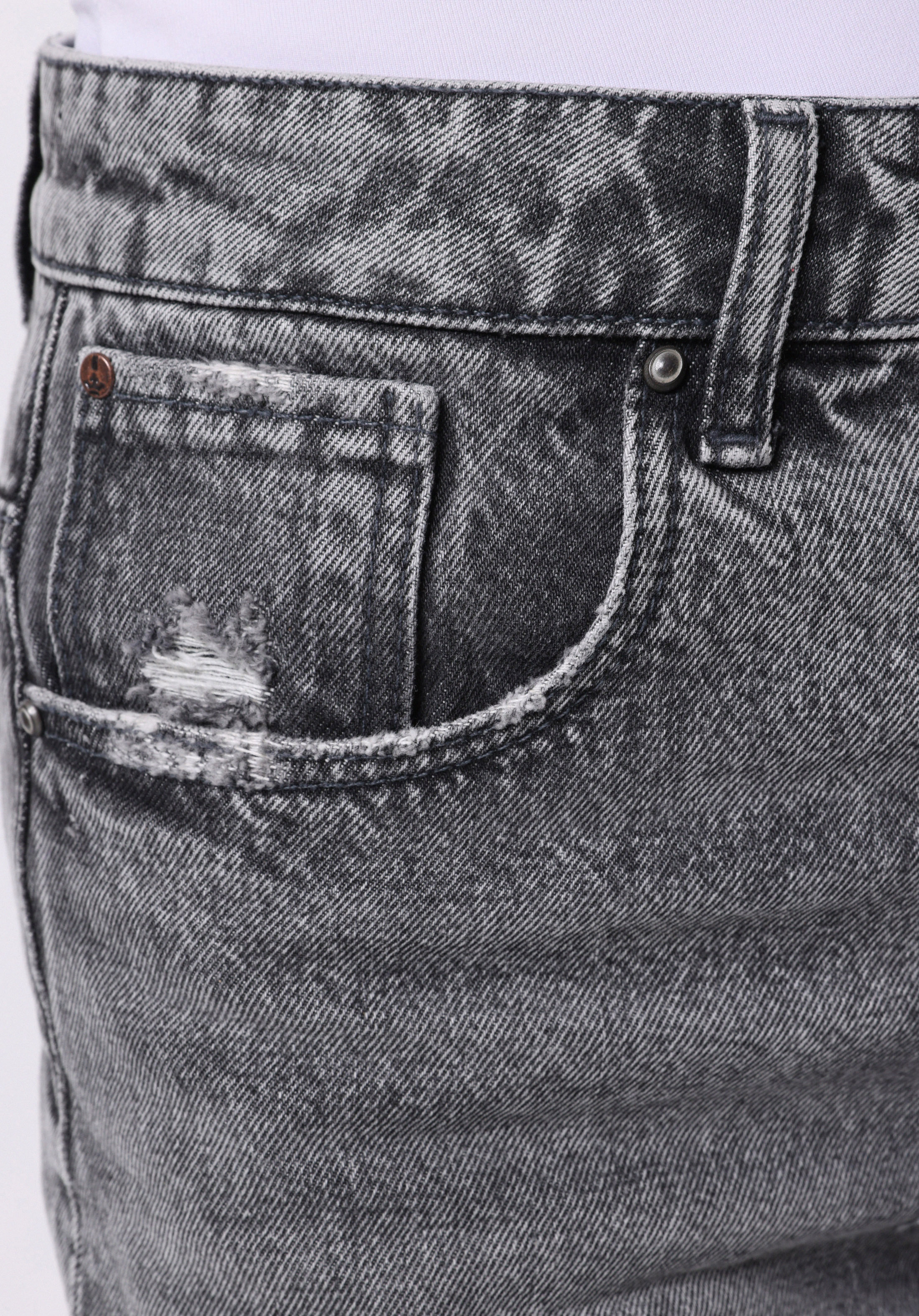 Mom Fit Yüksel Bel Düz Kadın Denim Jean Şort