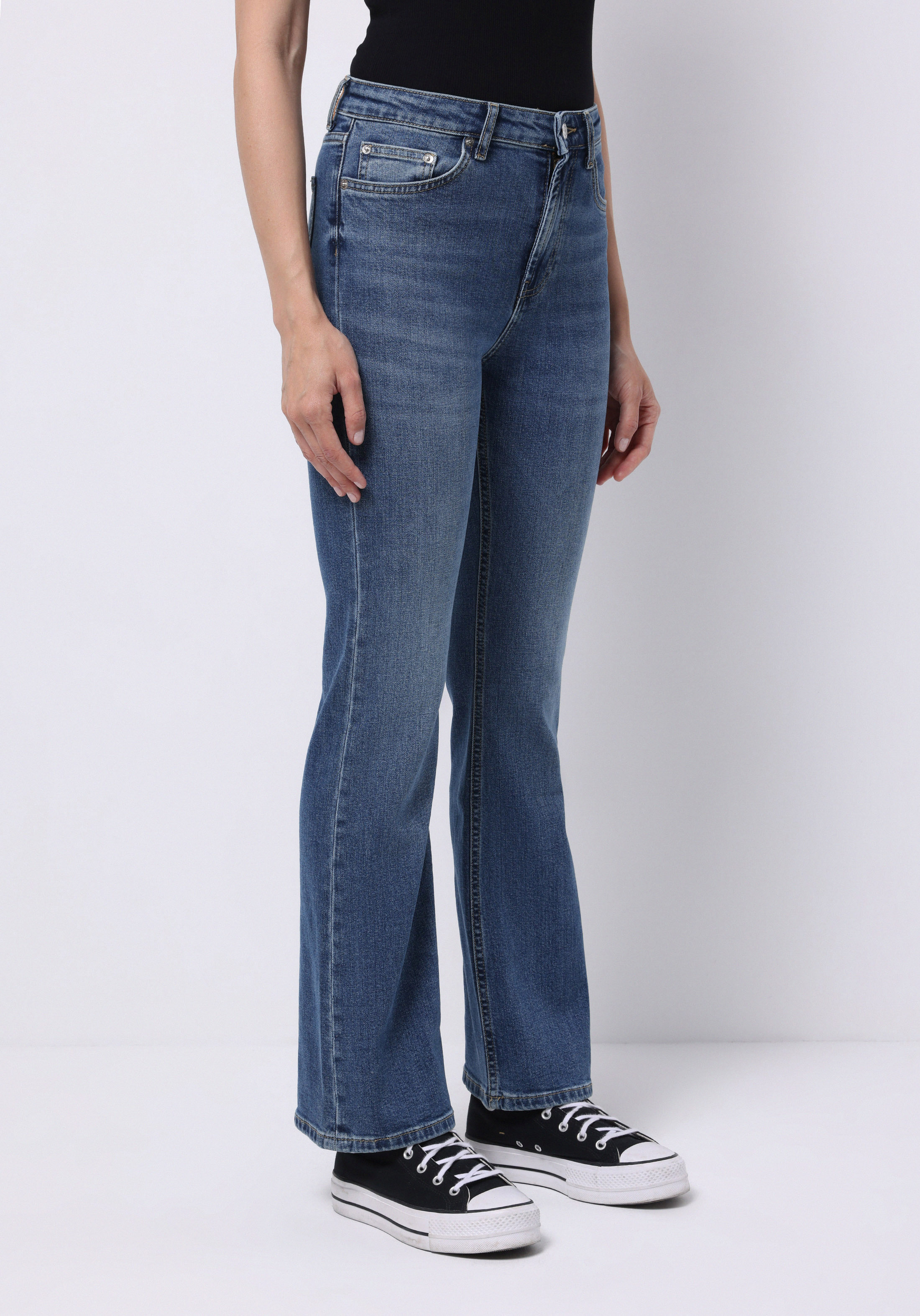 Regular Fit   Kadın İndigo Jean Pantolon