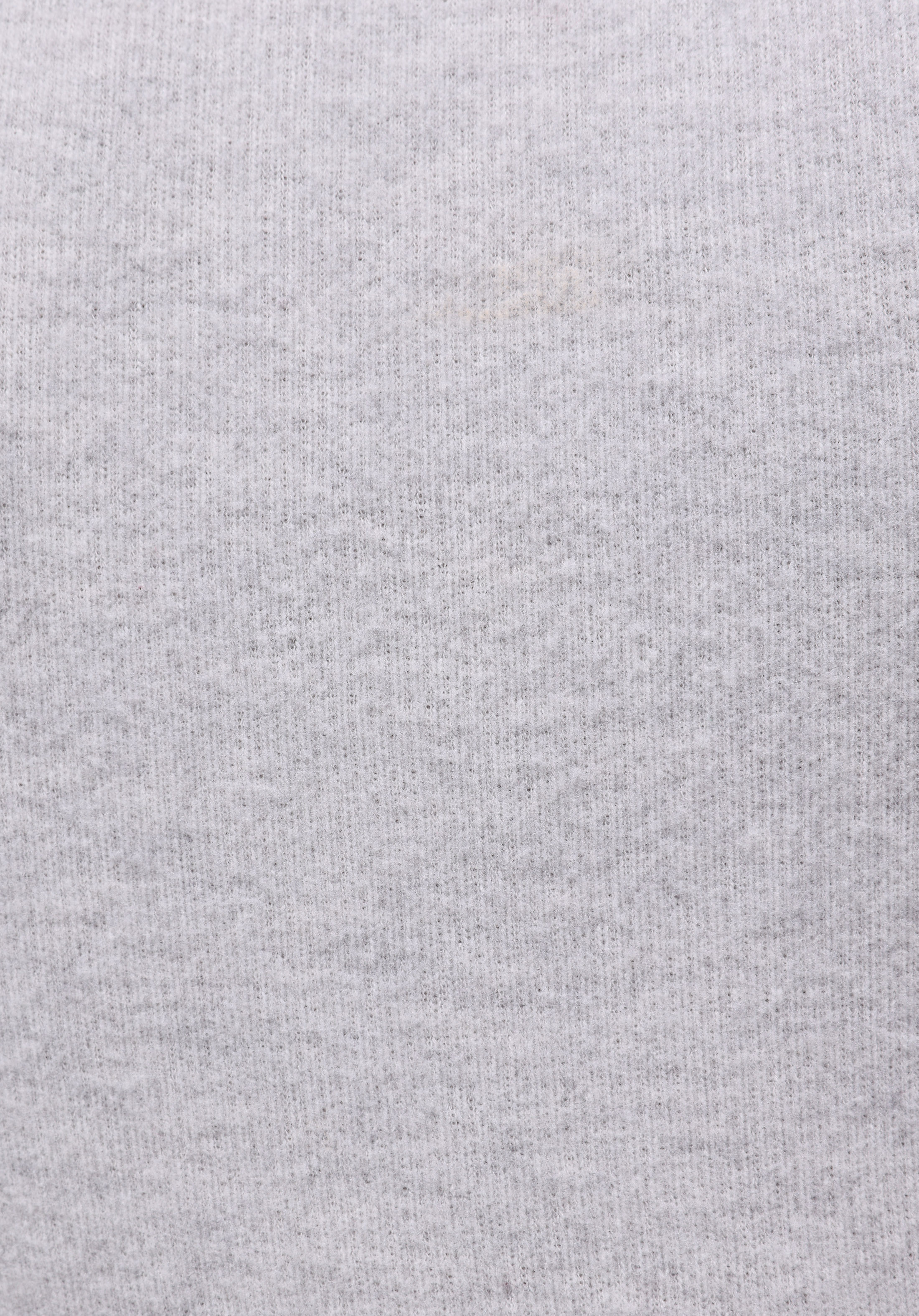 Slim Fit Dik Yaka Düz Kadın Gri Kısa Kol Tişört