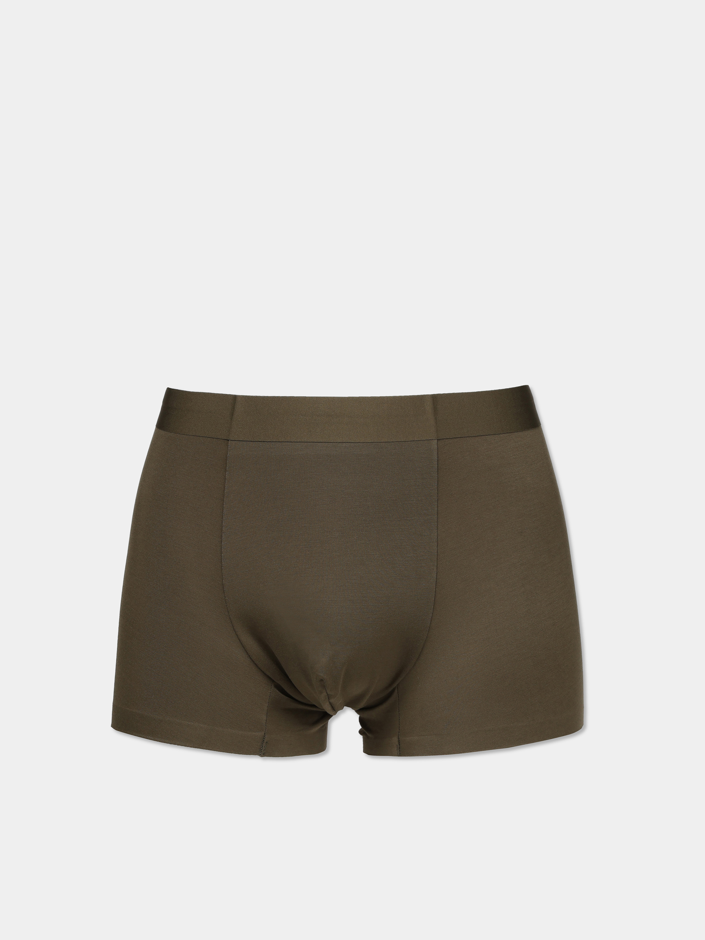 Modern Fit Düz Erkek Yeşil Boxer