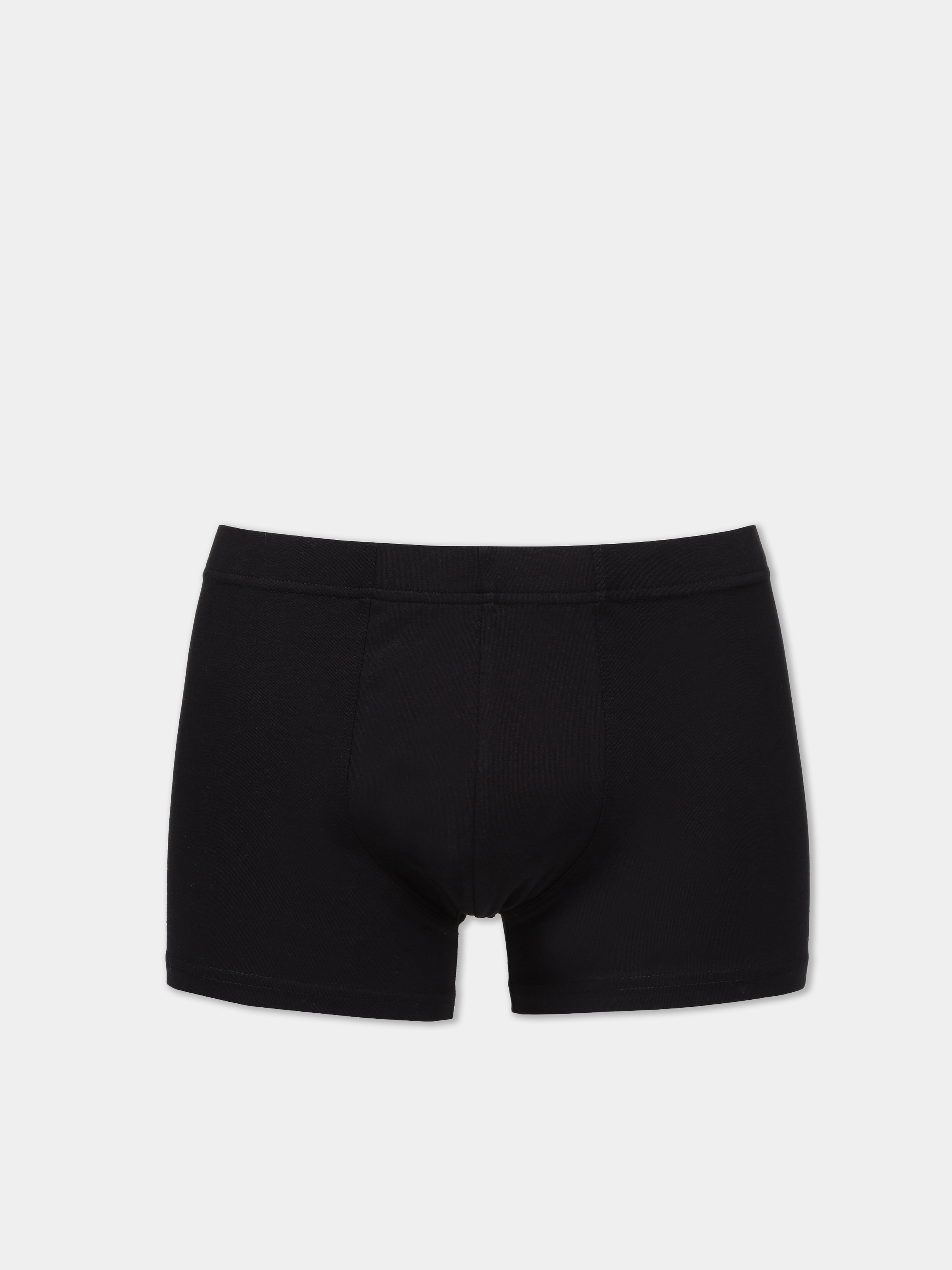 Modern Fit Düz Erkek Siyah Boxer