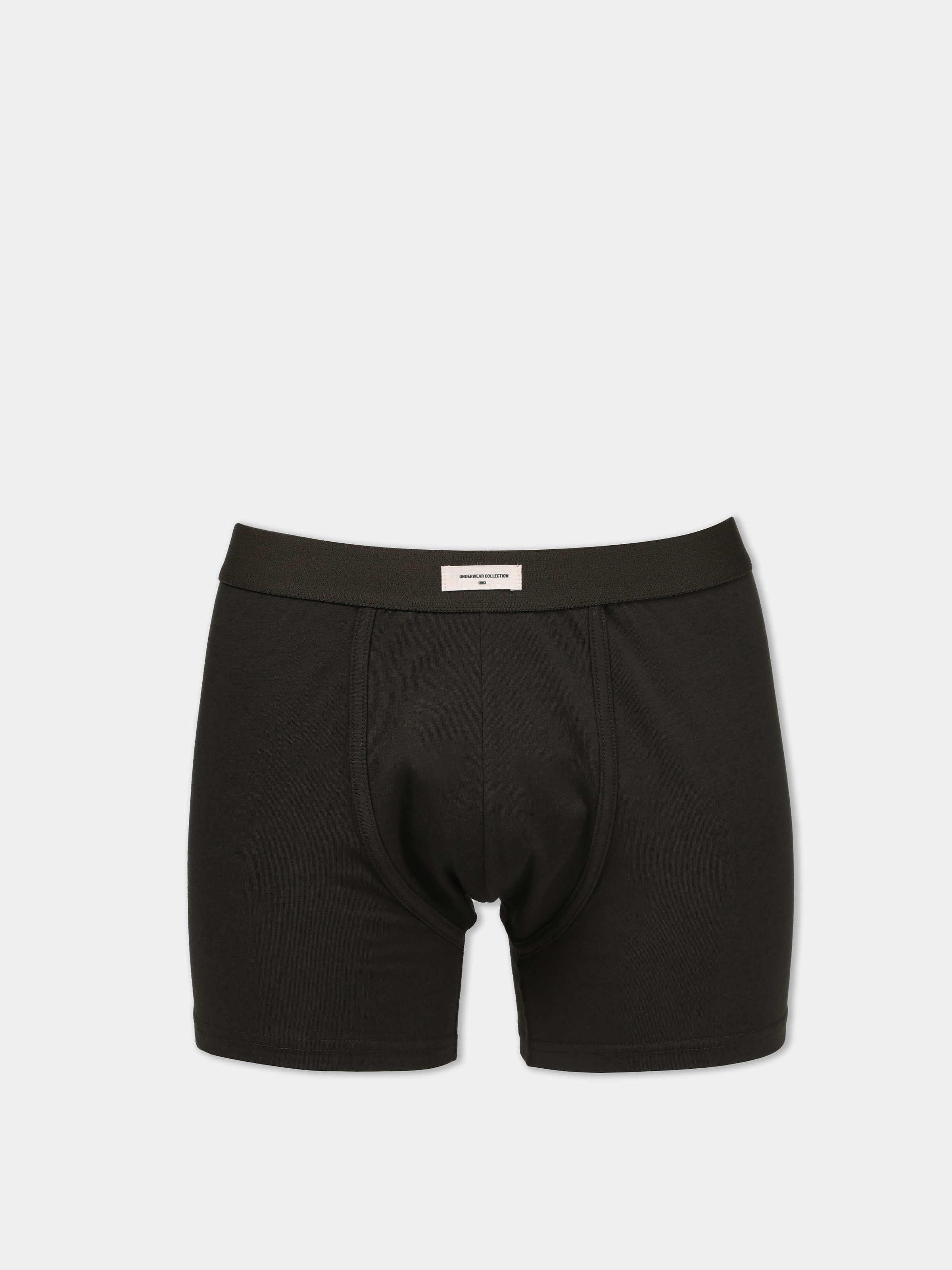 Modern Fit Düz Erkek Yeşil Boxer