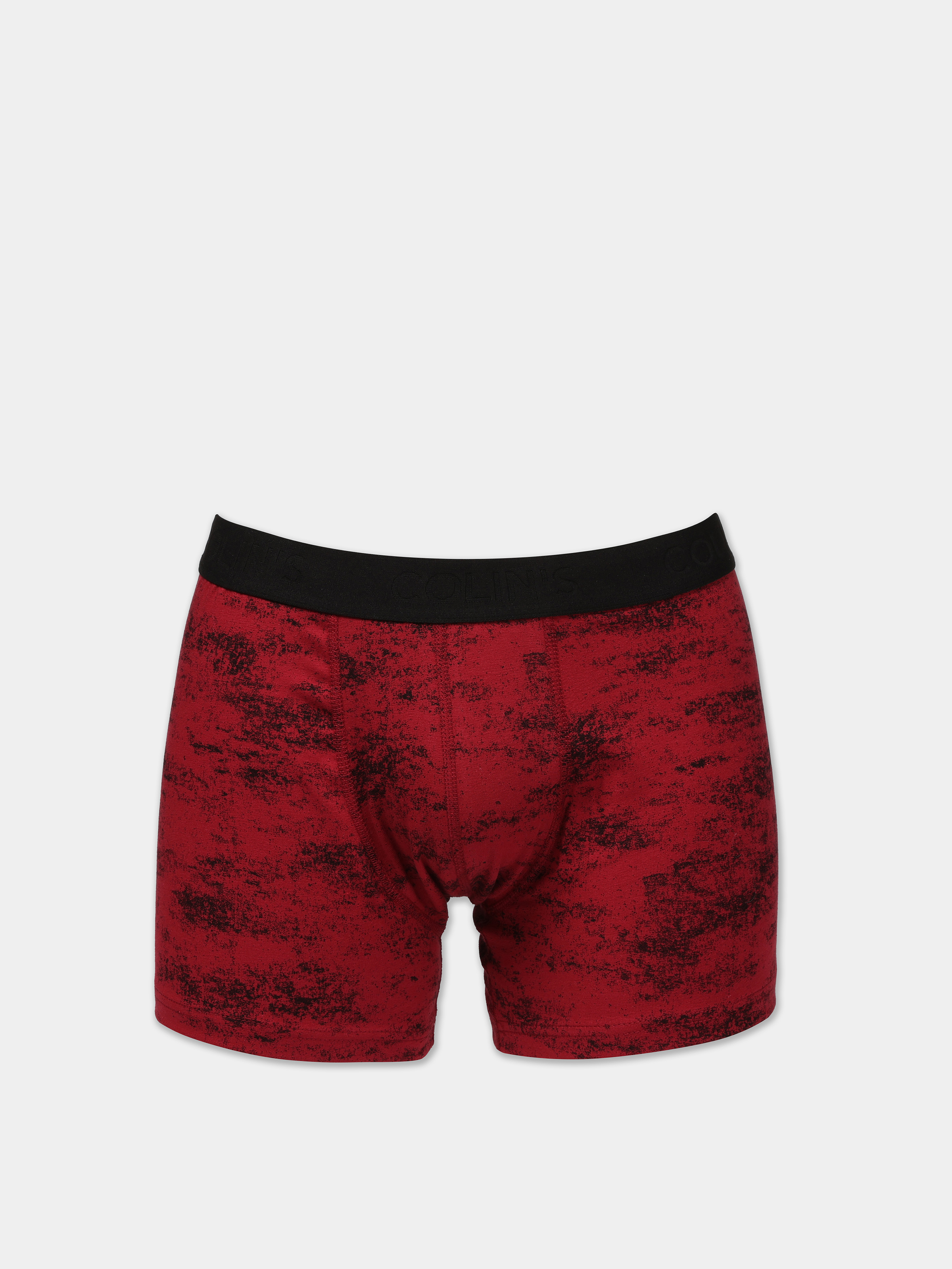 Modern Fit Baskılı Erkek Kirmizi Boxer