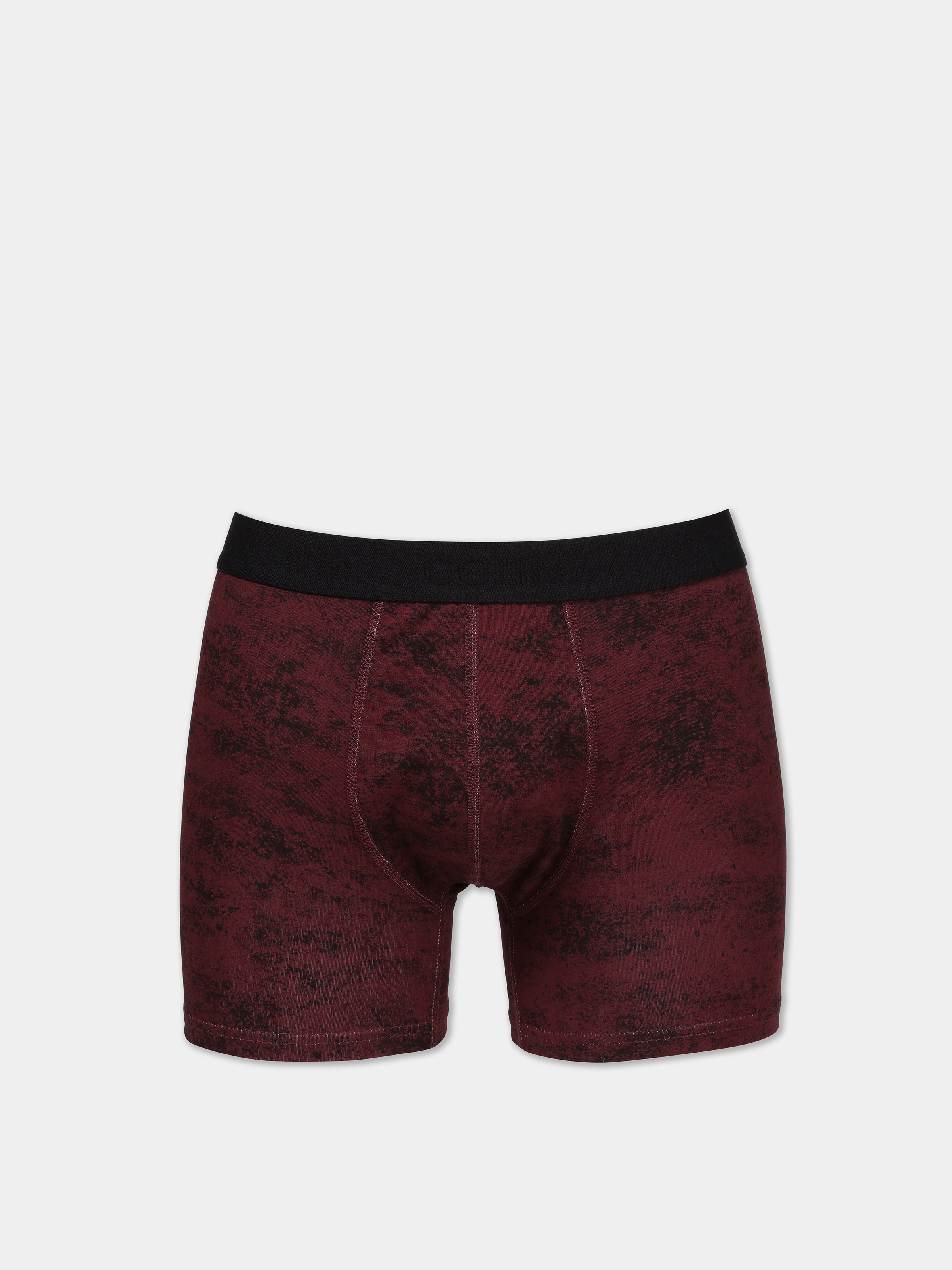 Modern Fit Baskılı Erkek Kirmizi Boxer