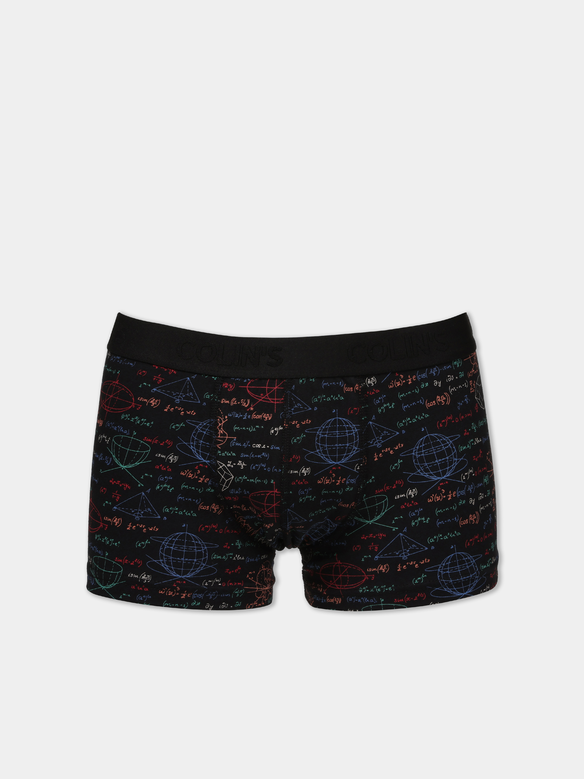 Modern Fit Baskılı Erkek Siyah Boxer