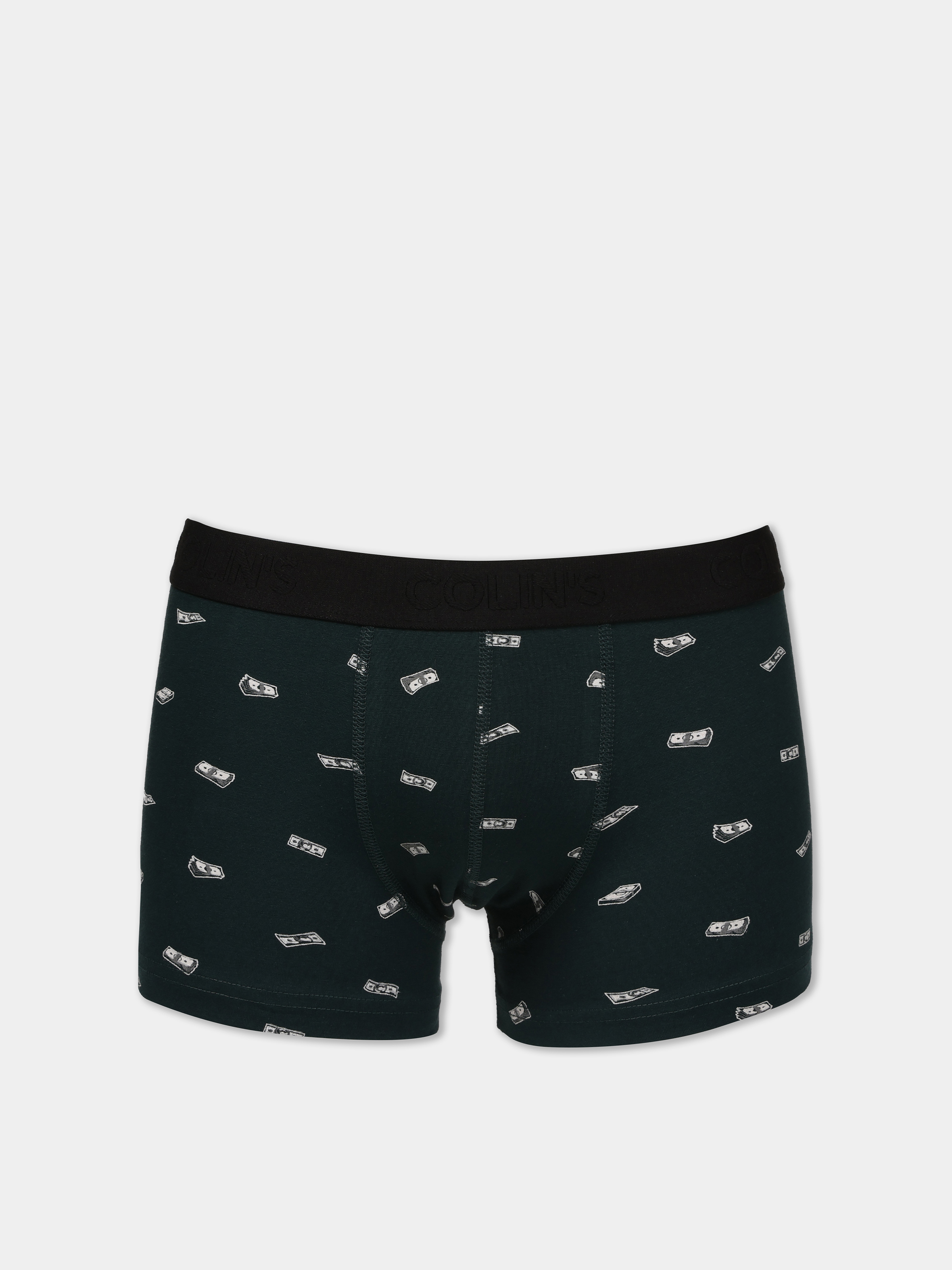 Modern Fit Baskılı Erkek Yeşil Boxer