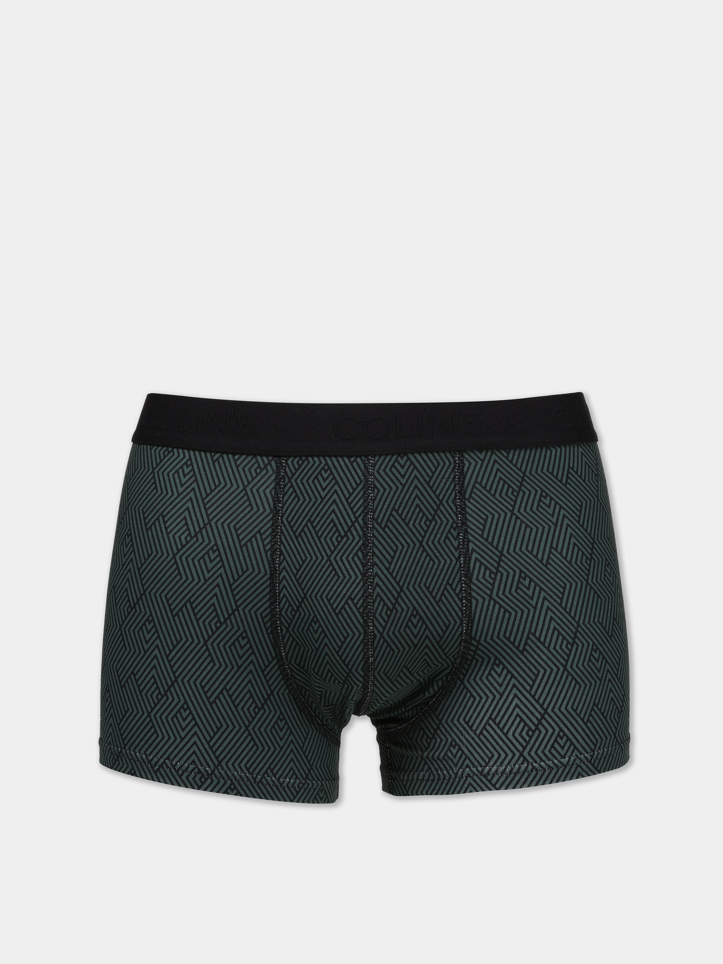 Modern Fit Baskılı Erkek Yeşil Boxer