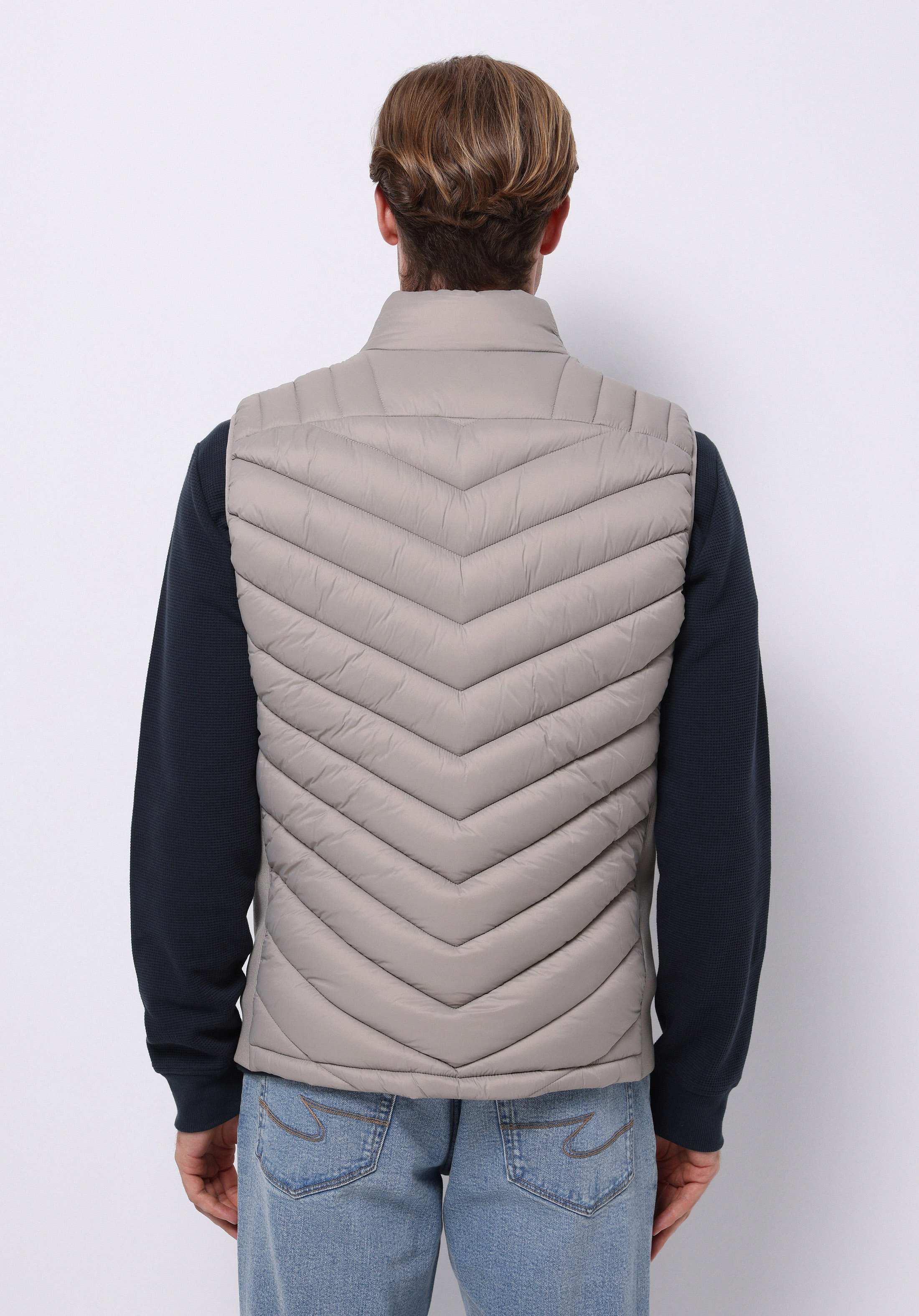 Slim Fit     Erkek Bej Yelek