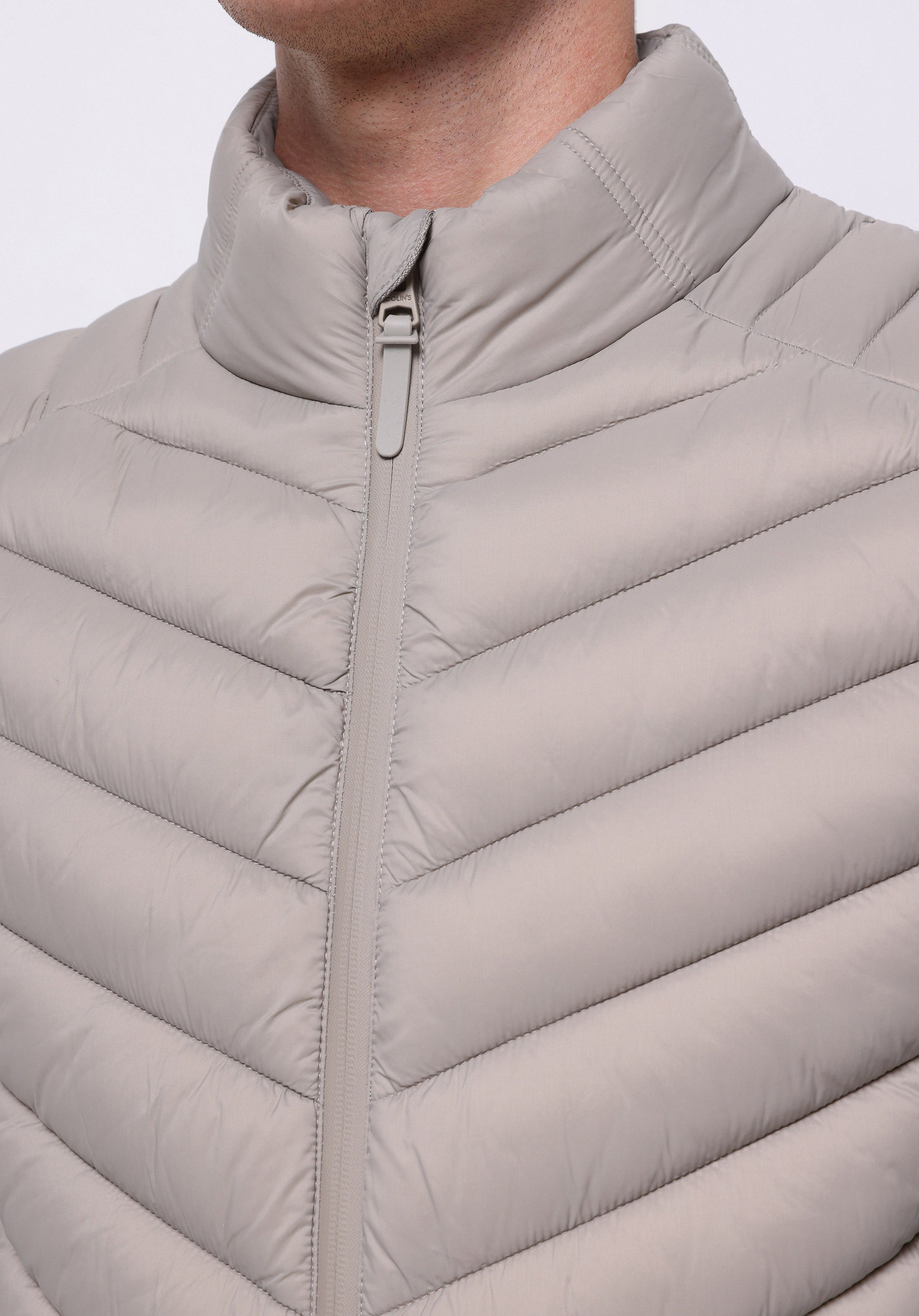 Slim Fit     Erkek Bej Yelek