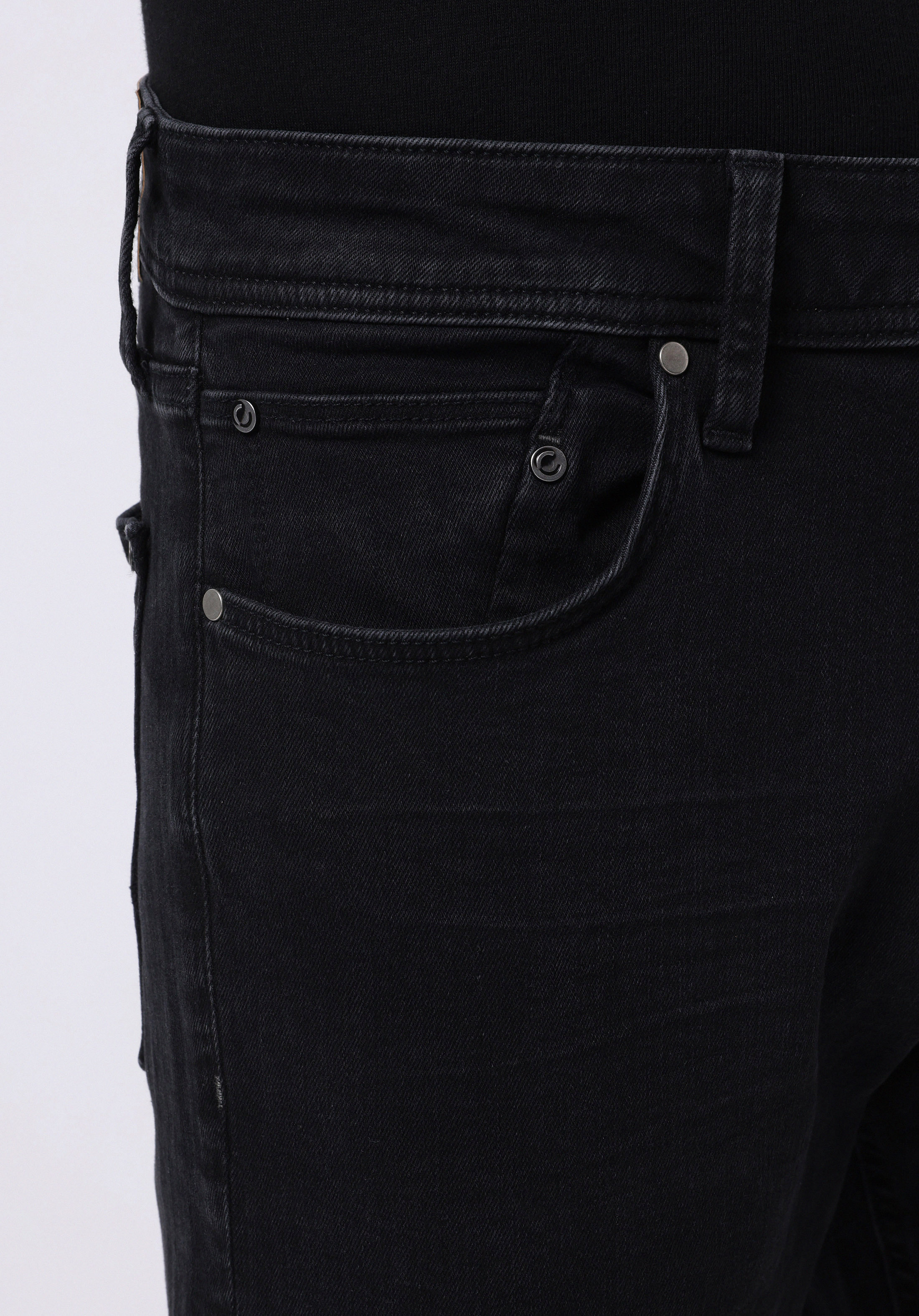 Regular Fit   Erkek Siyah Jean Pantolon
