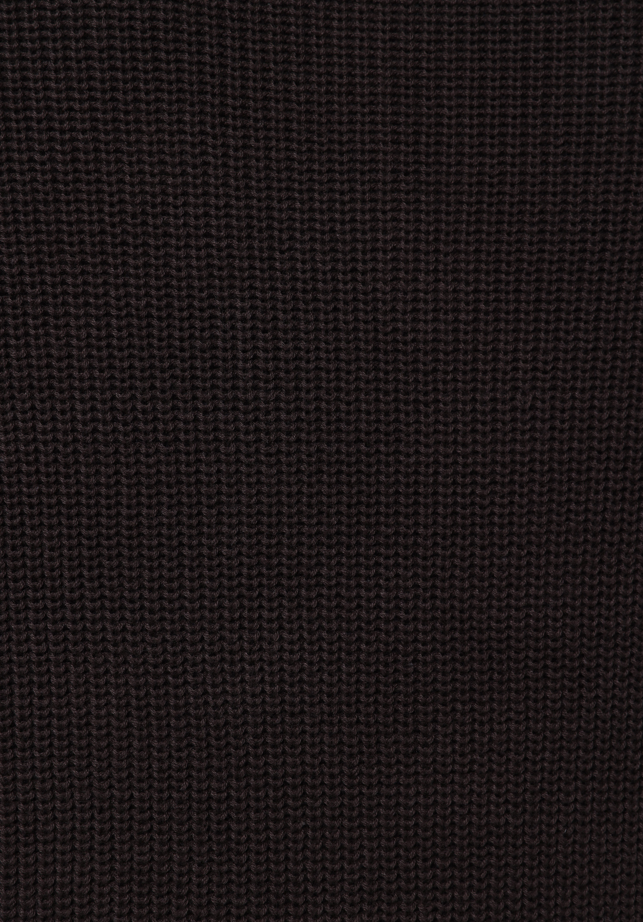 Regular Fit High Neck Jakarlı Erkek Kahverengi Kazak