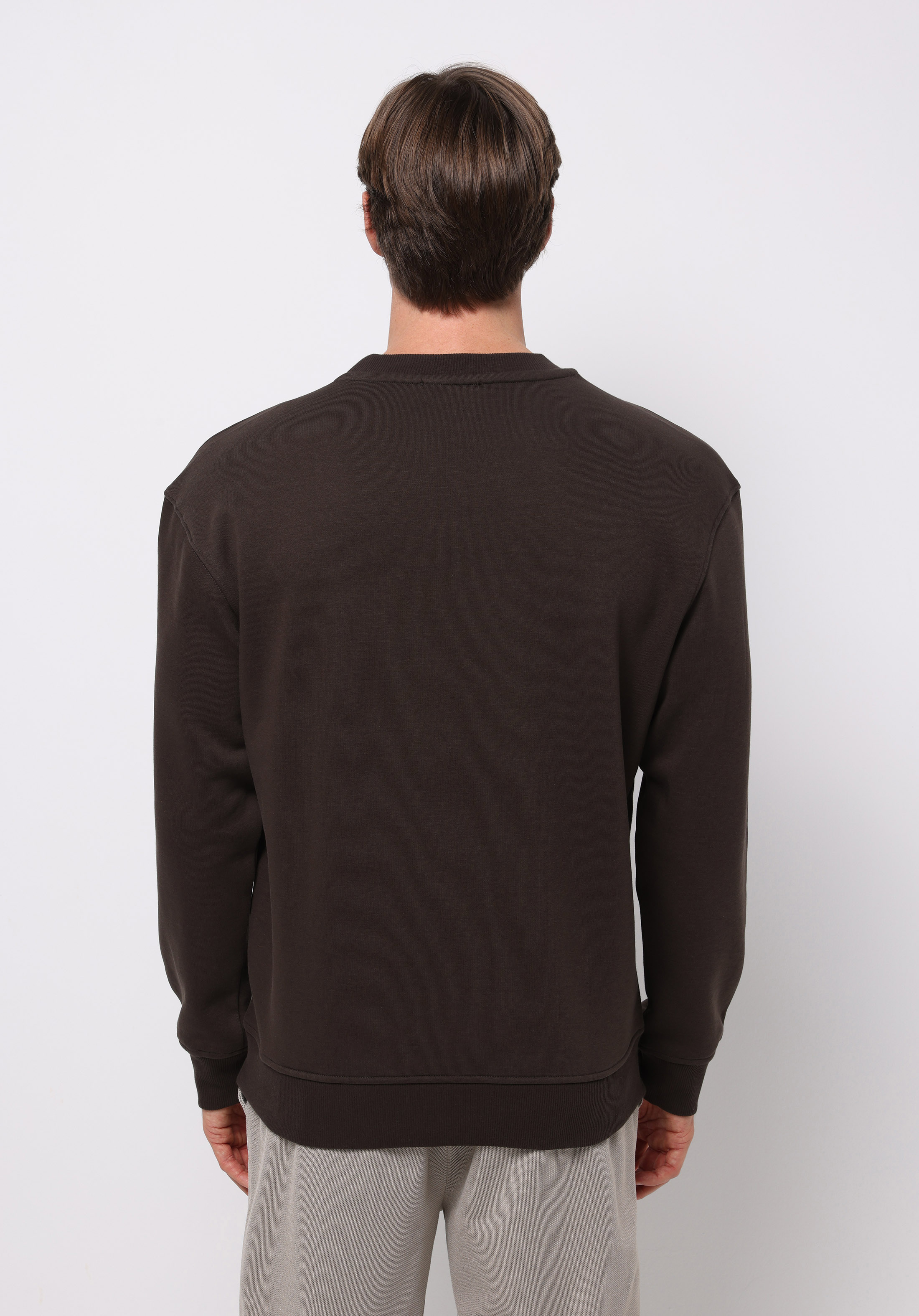 Comfort Fit   Erkek Kahverengi Sweatshirt