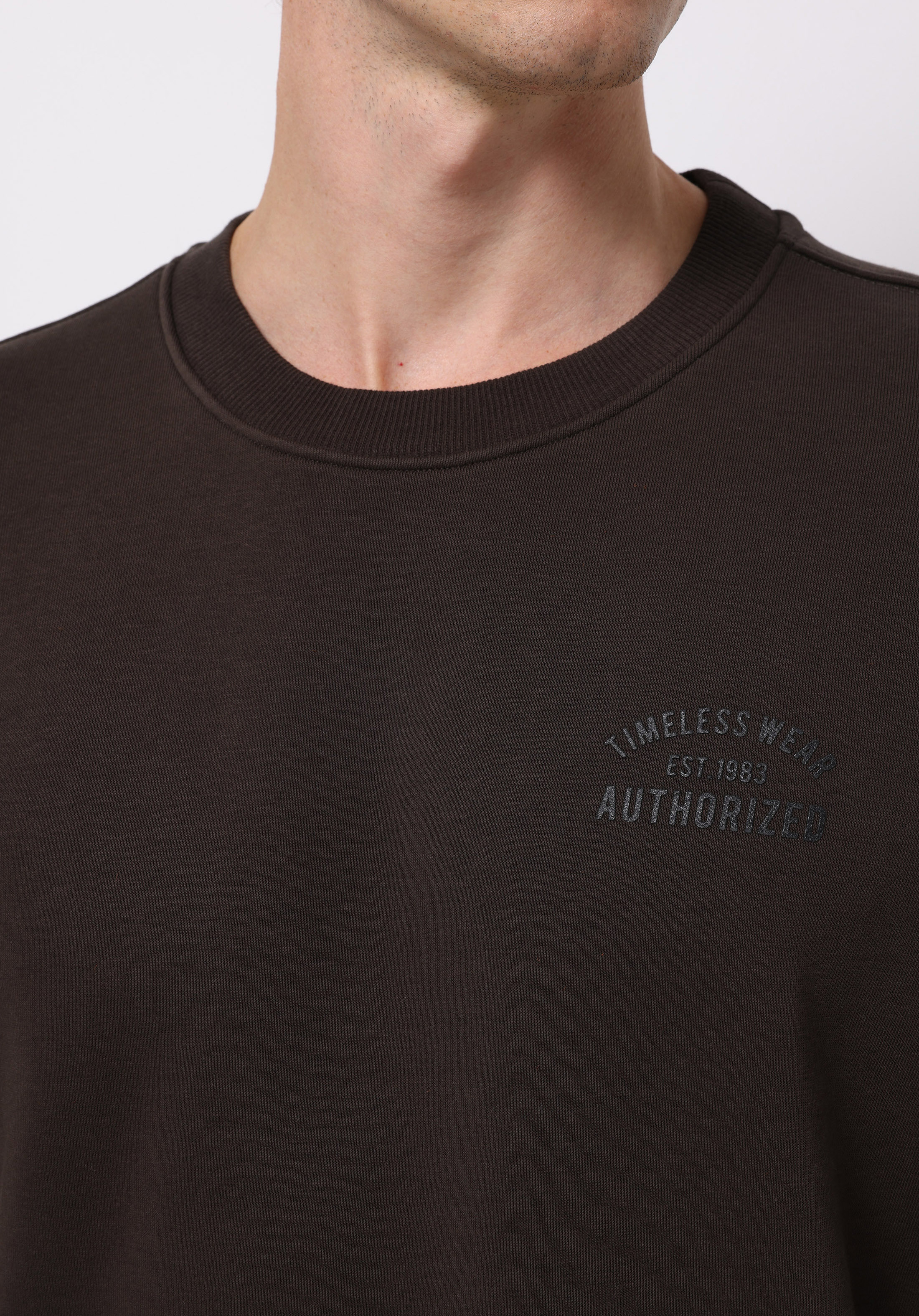 Comfort Fit   Erkek Kahverengi Sweatshirt