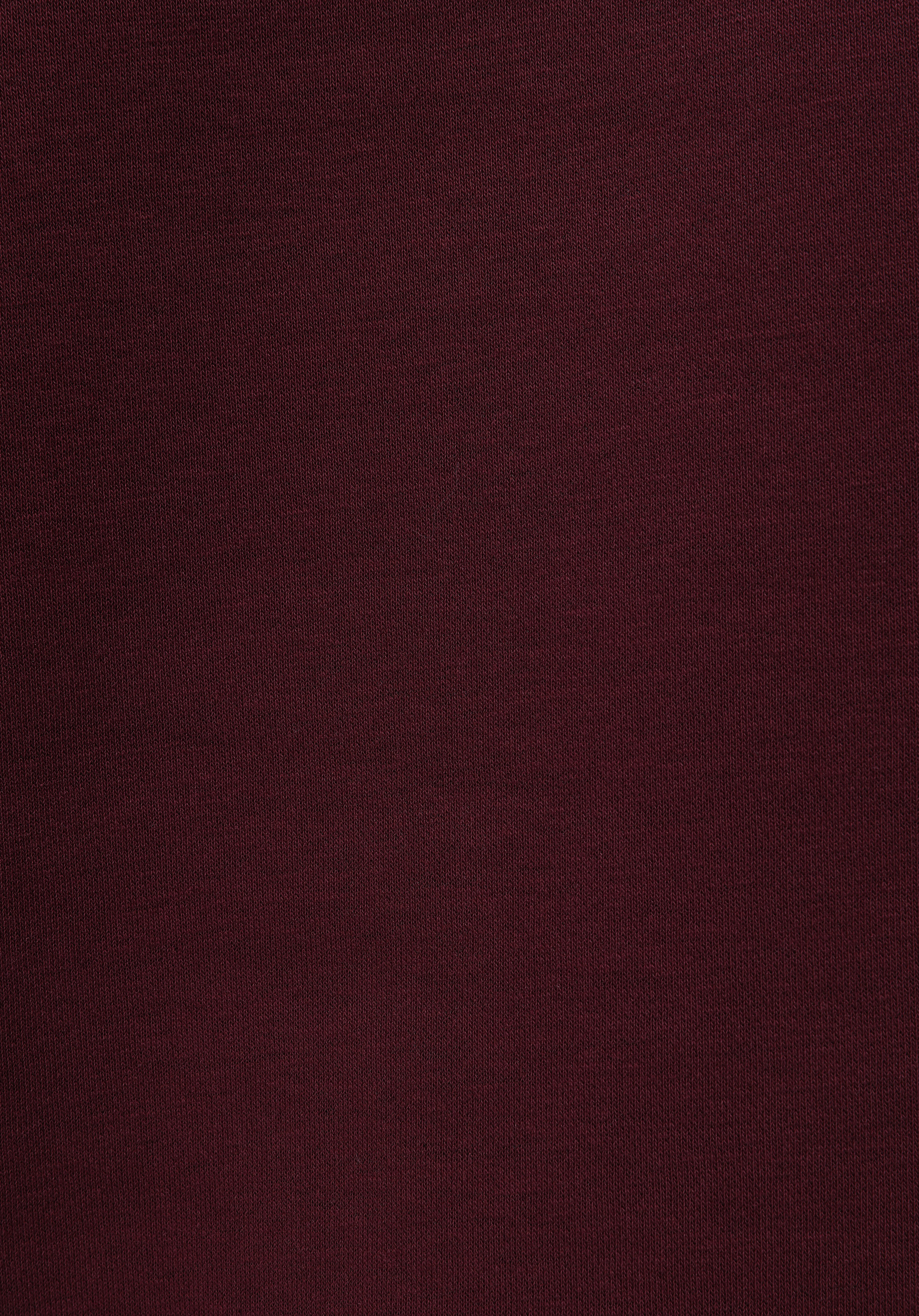 Regular Fit Yuvarlak Yaka Baskılı Kadın Bordo Sweatshirt
