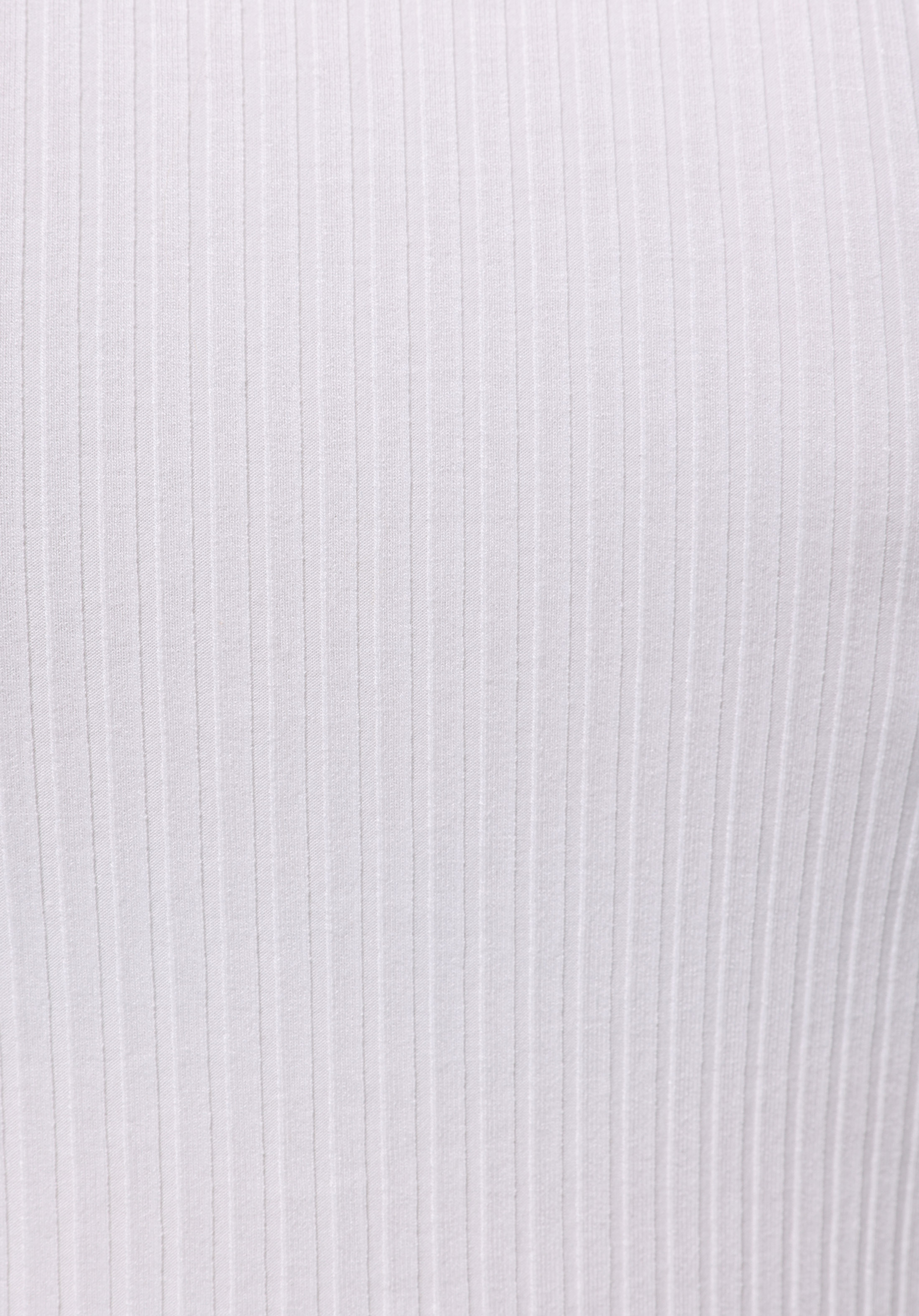 Slim Fit Polo Yaka Düz Kadın Beyaz Uzun Kol Tişört
