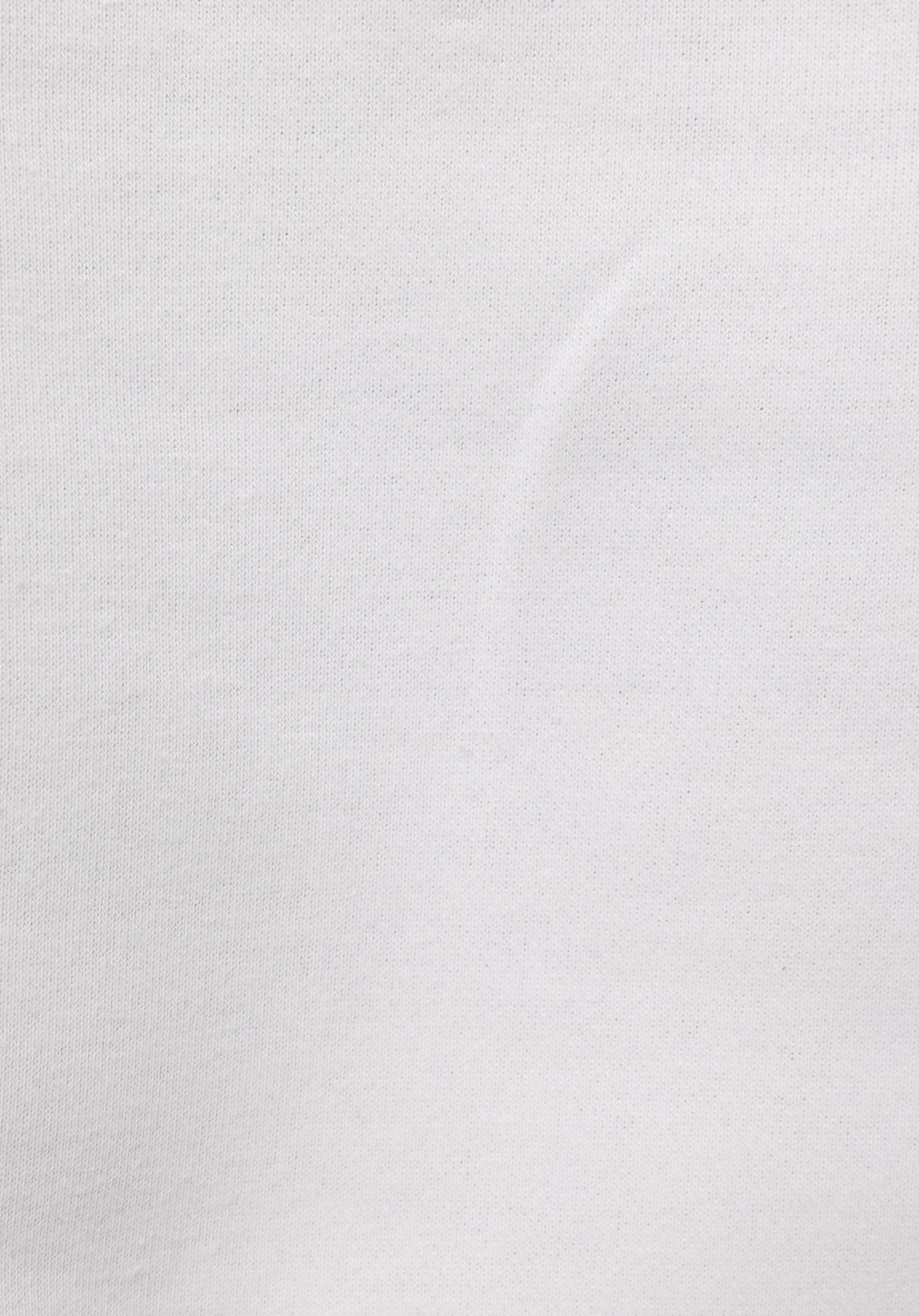 Regular Fit Fermuarlı Nakışlı Kadın Beyaz Sweatshirt