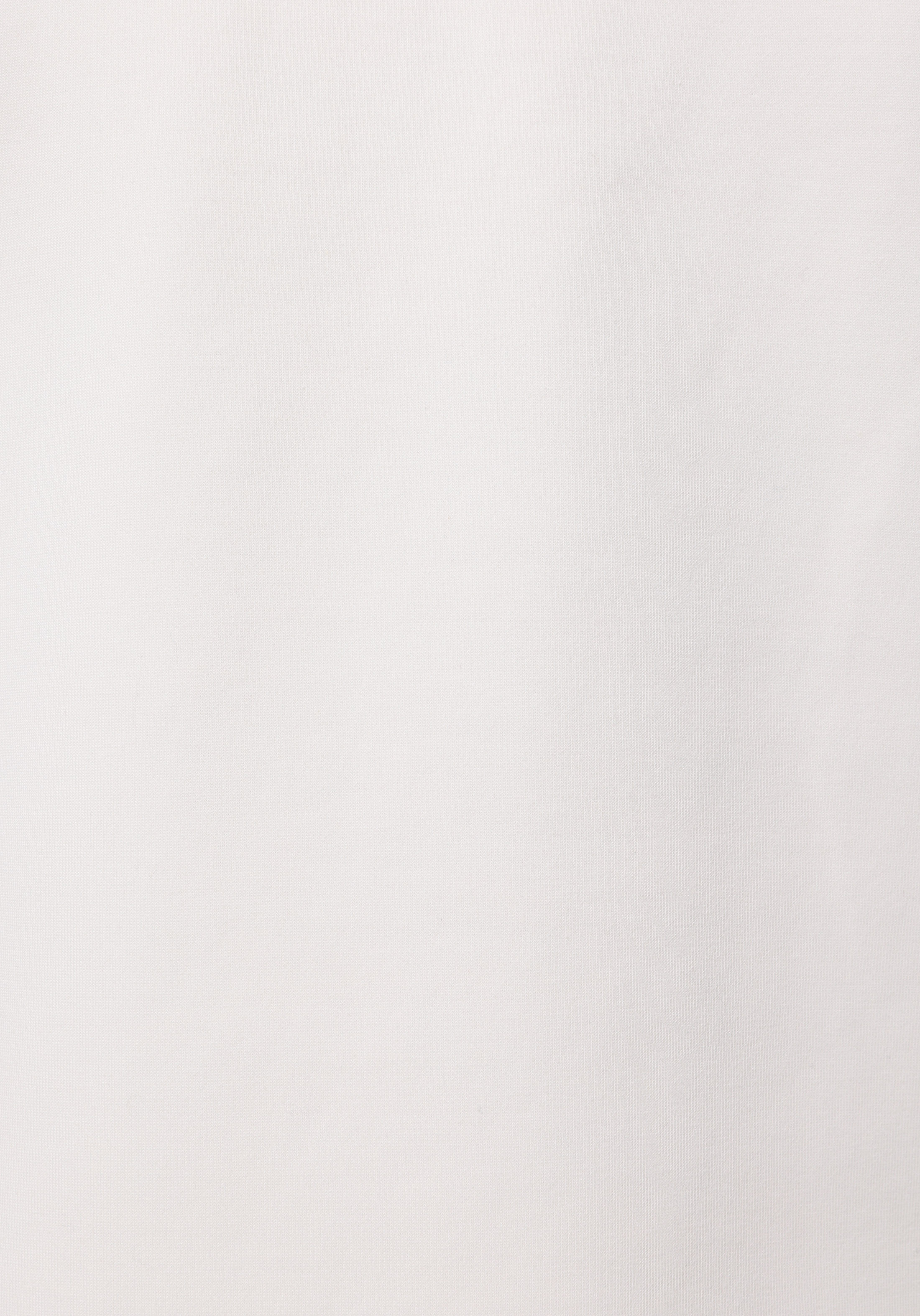 Regular Fit Fermuarlı Düz Kadın Beyaz Sweatshirt