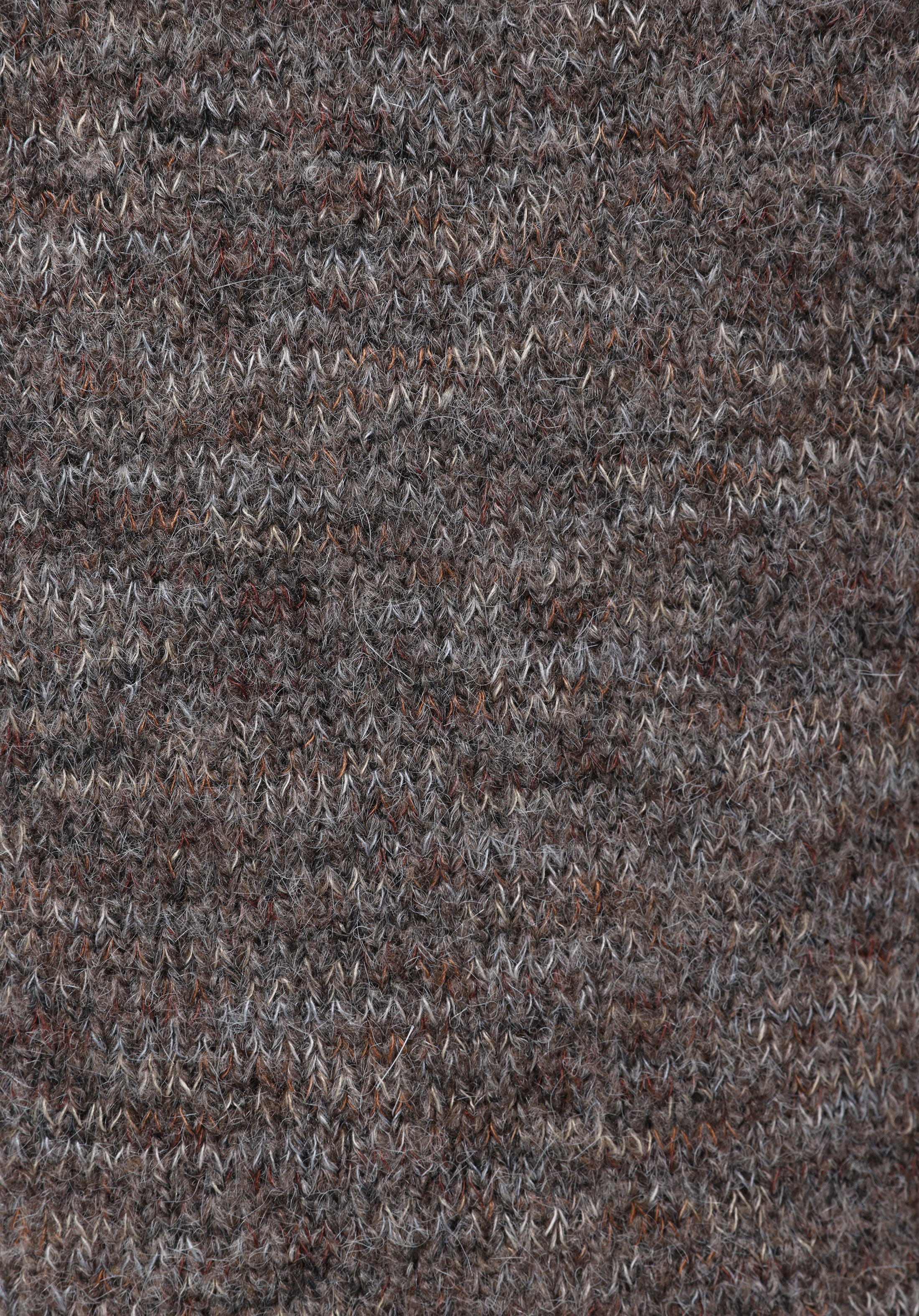 Slim Fit Dik Yaka Düz Kadın Kahverengi Kazak