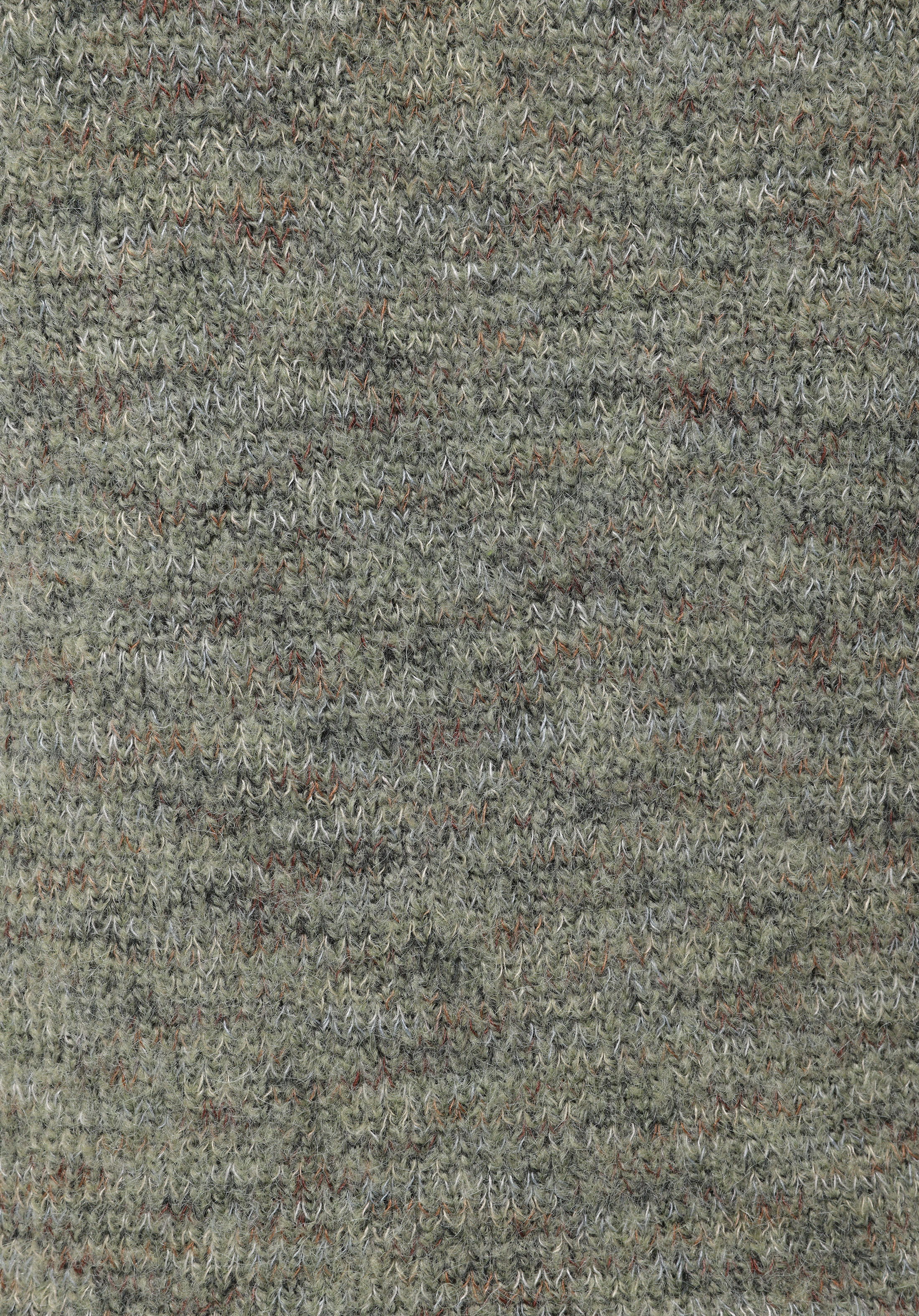 Slim Fit Dik Yaka Düz Kadın Yeşil Kazak