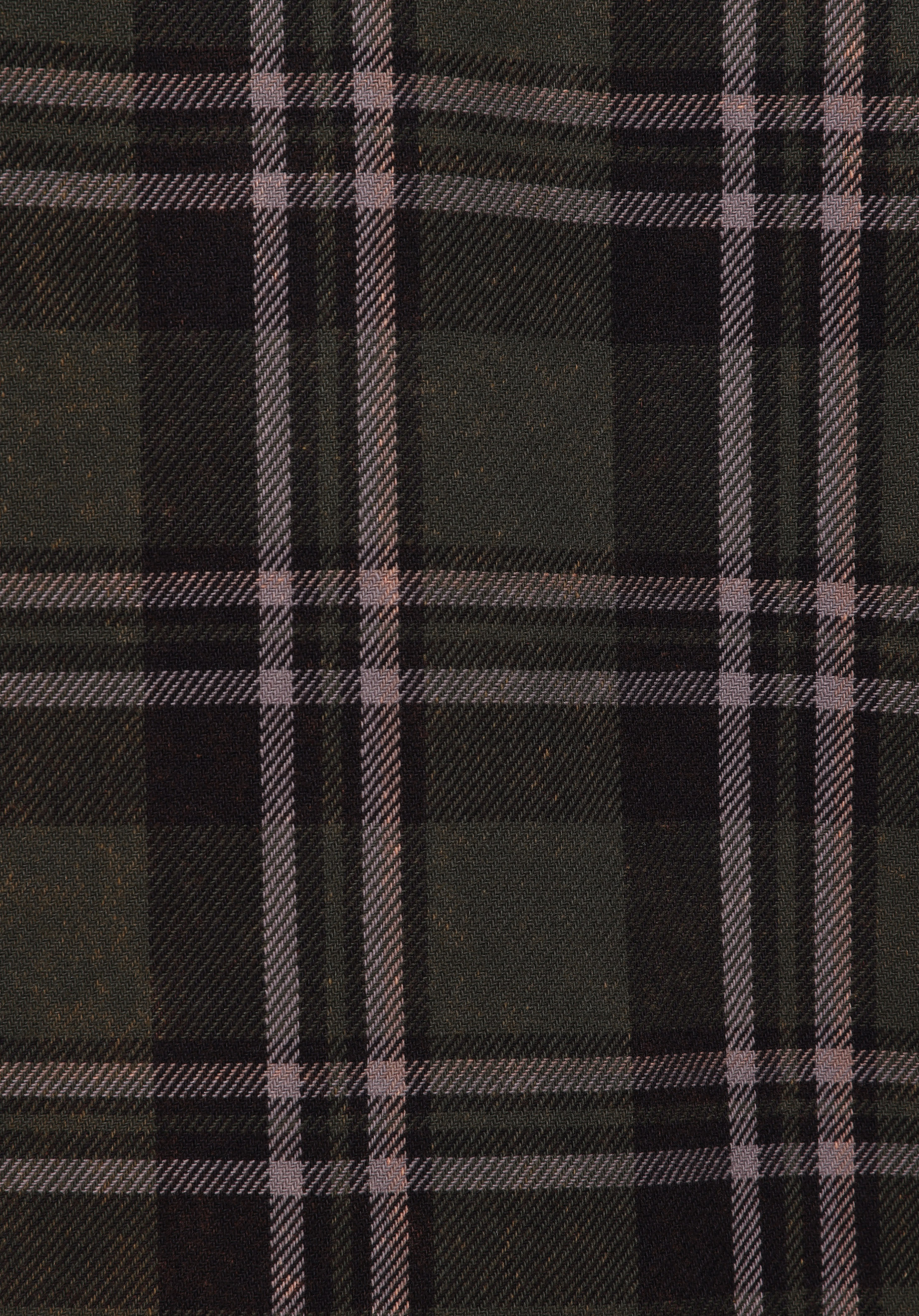 Comfort Fit Shirt Neck Ekoseli Erkek Yeşil Uzun Kol Gömlek