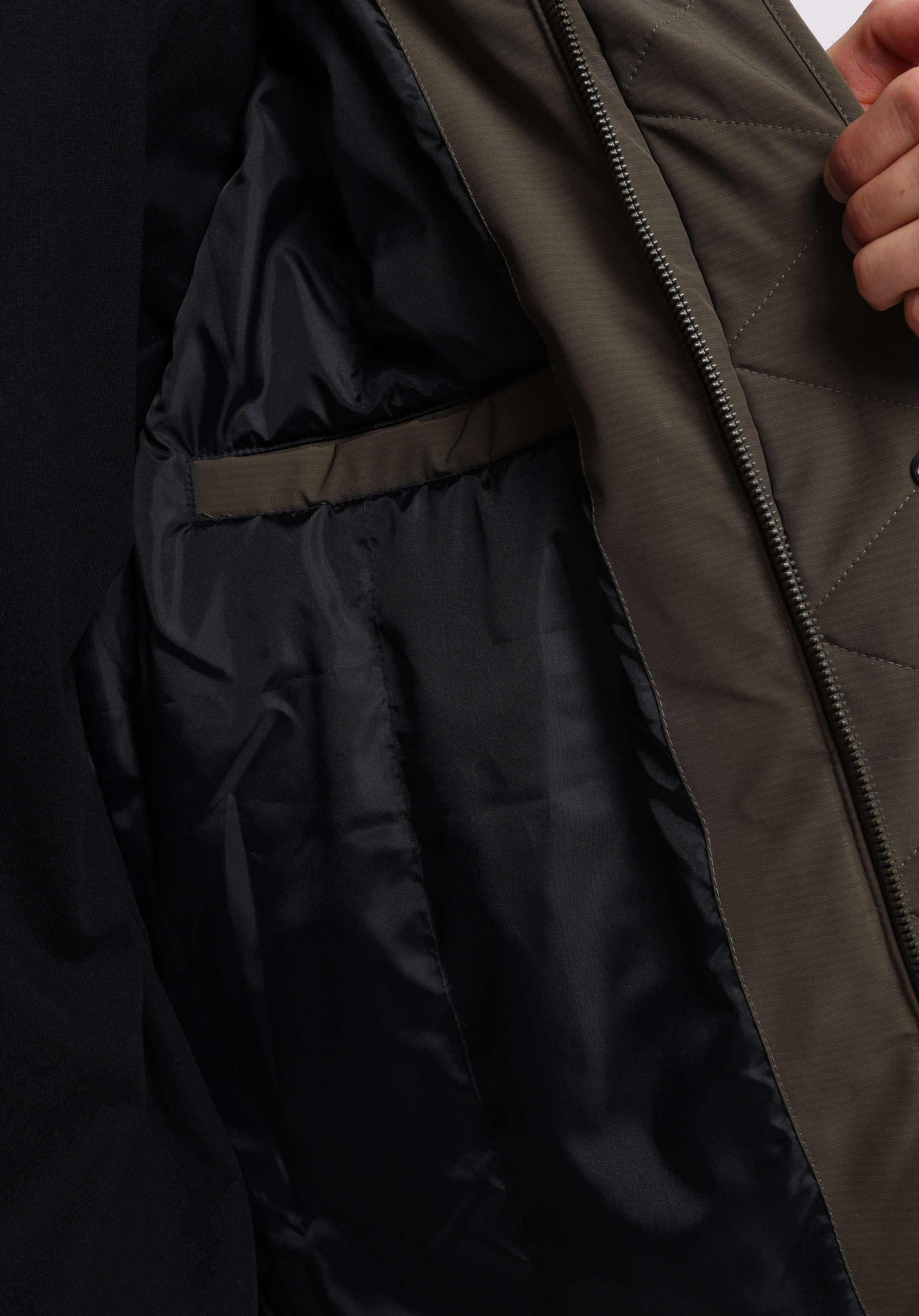 Comfort Fit     Erkek Siyah Mont