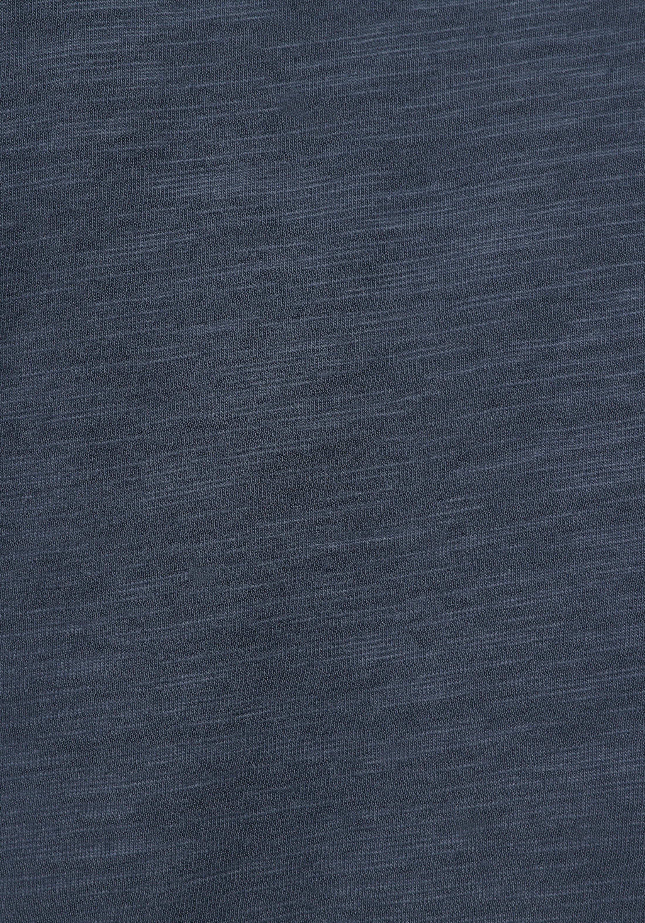 Regular Fit Yuvarlak Yaka Düz Erkek Mavi Uzun Kol Tişört